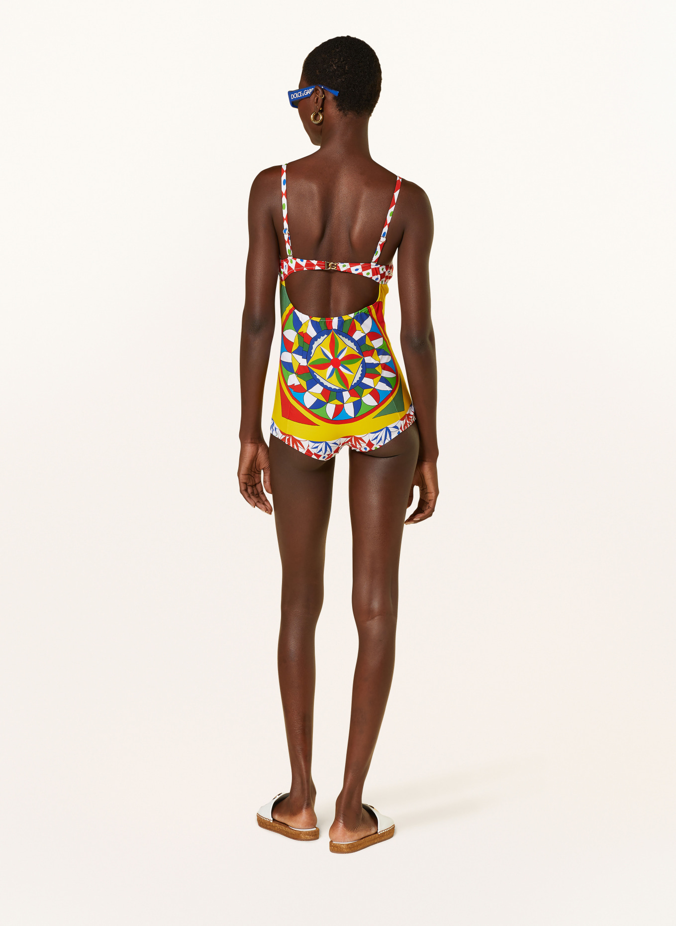 DOLCE & GABBANA Underwire swimsuit, Color: DARK YELLOW/ RED/ BLUE (Image 3)