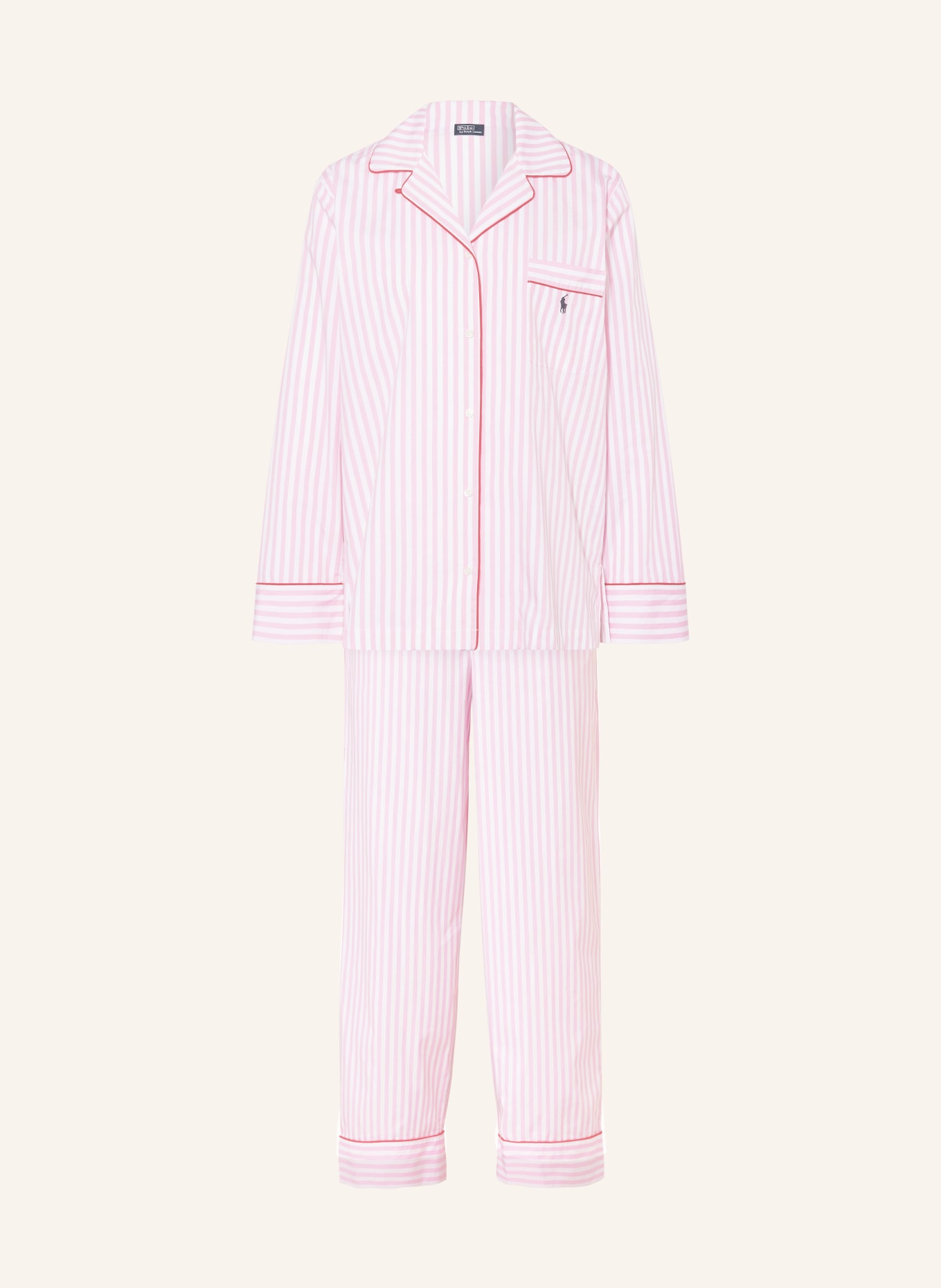 POLO RALPH LAUREN Schlafanzug, Farbe: ROSA/ WEISS (Bild 1)