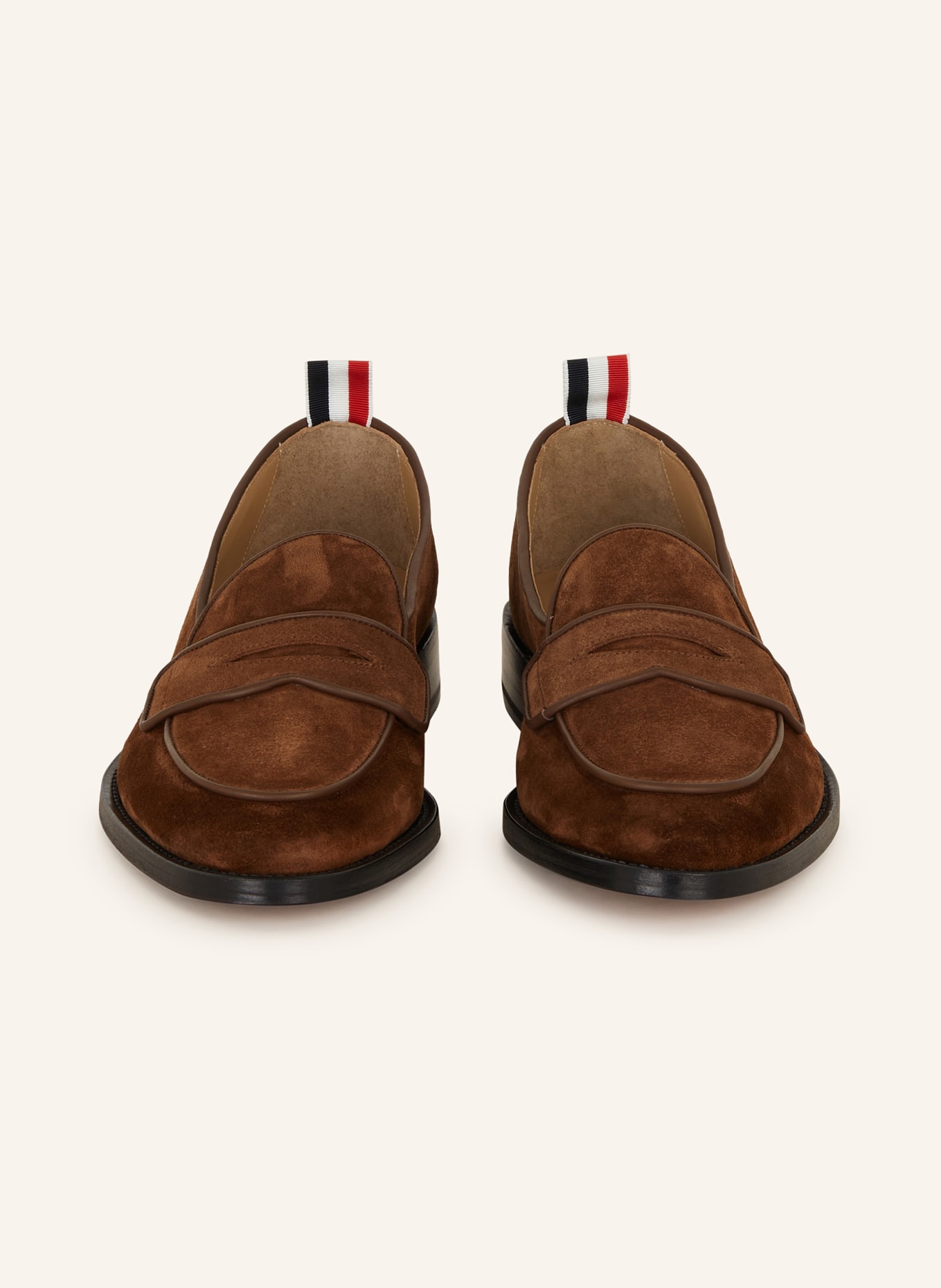 THOM BROWNE. Penny loafers, Color: DARK BROWN (Image 3)