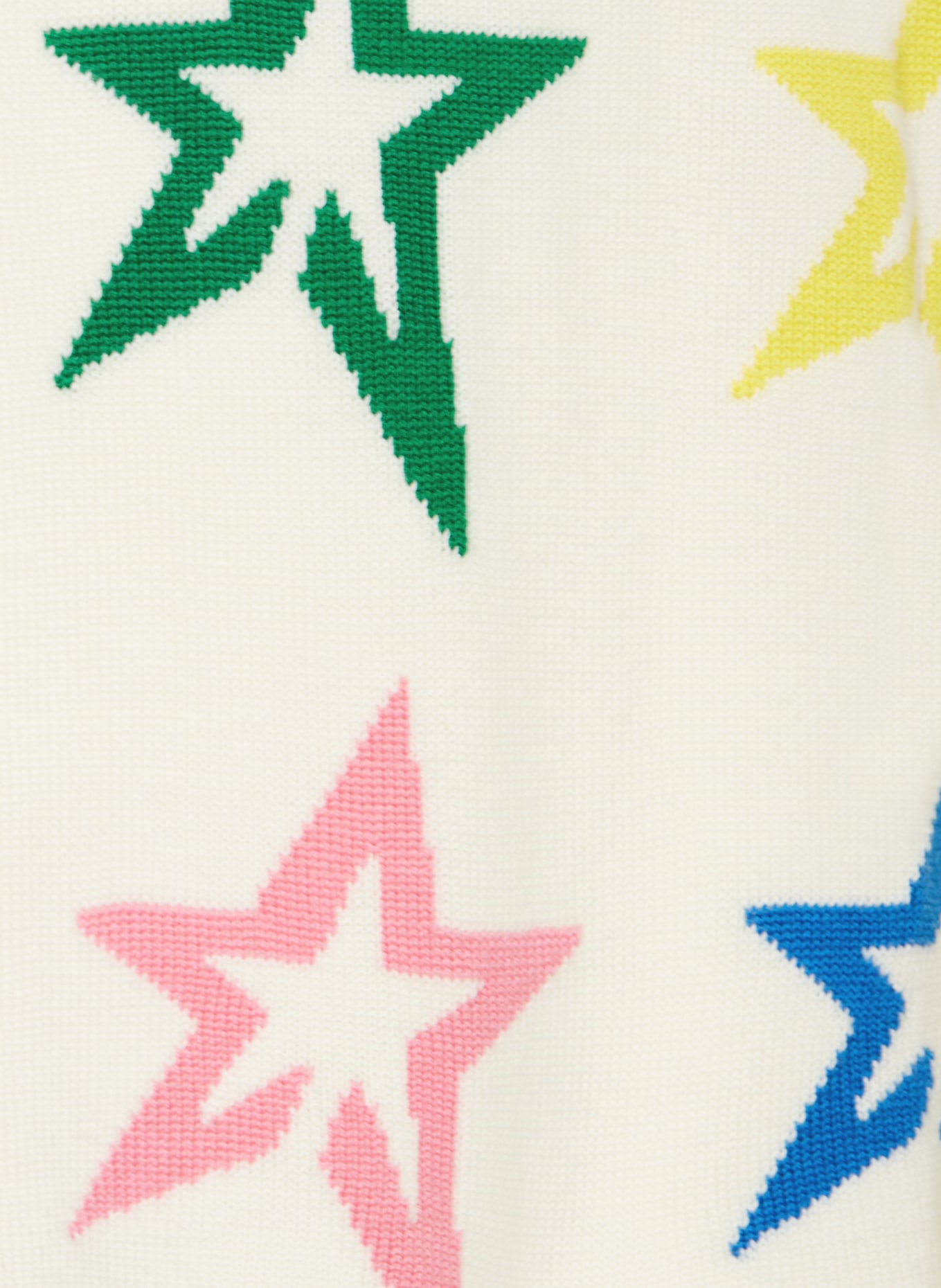 PERFECT MOMENT Rollkragenpullover STARDUST aus Merinowolle, Farbe: ECRU/ BLAU/ GRÜN (Bild 3)