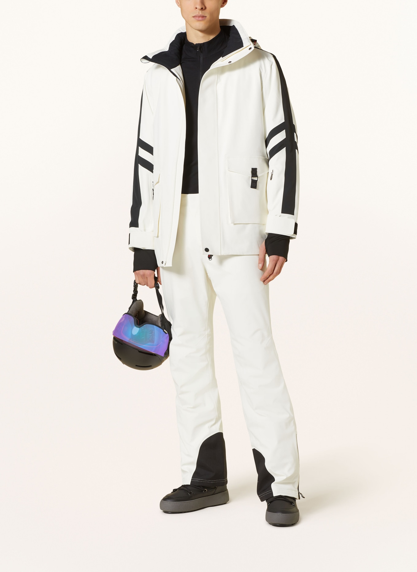 PERFECT MOMENT Ski jacket GUS, Color: WHITE/ BLACK (Image 2)