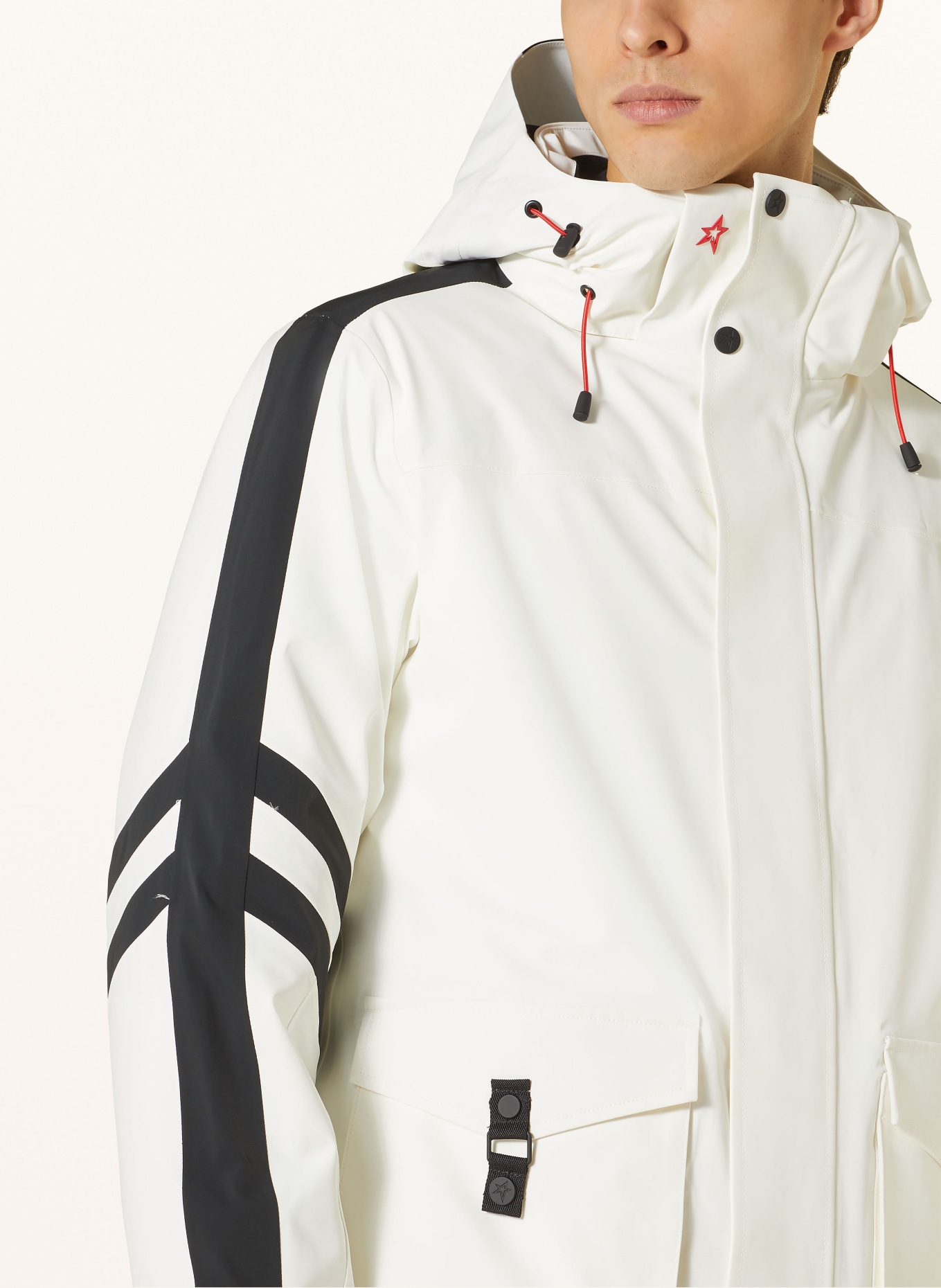 PERFECT MOMENT Ski jacket GUS, Color: WHITE/ BLACK (Image 5)