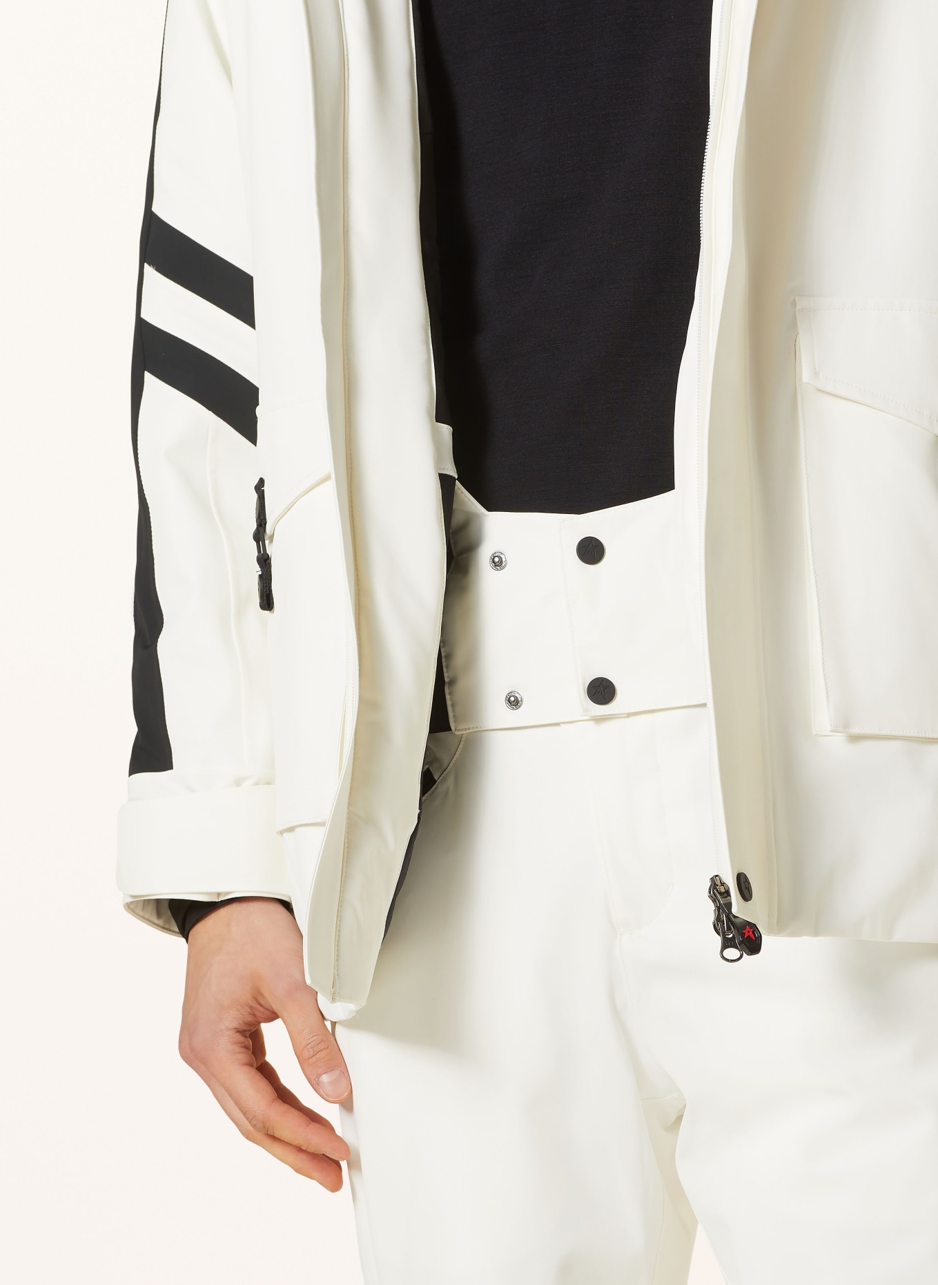 PERFECT MOMENT Ski jacket GUS, Color: WHITE/ BLACK (Image 7)