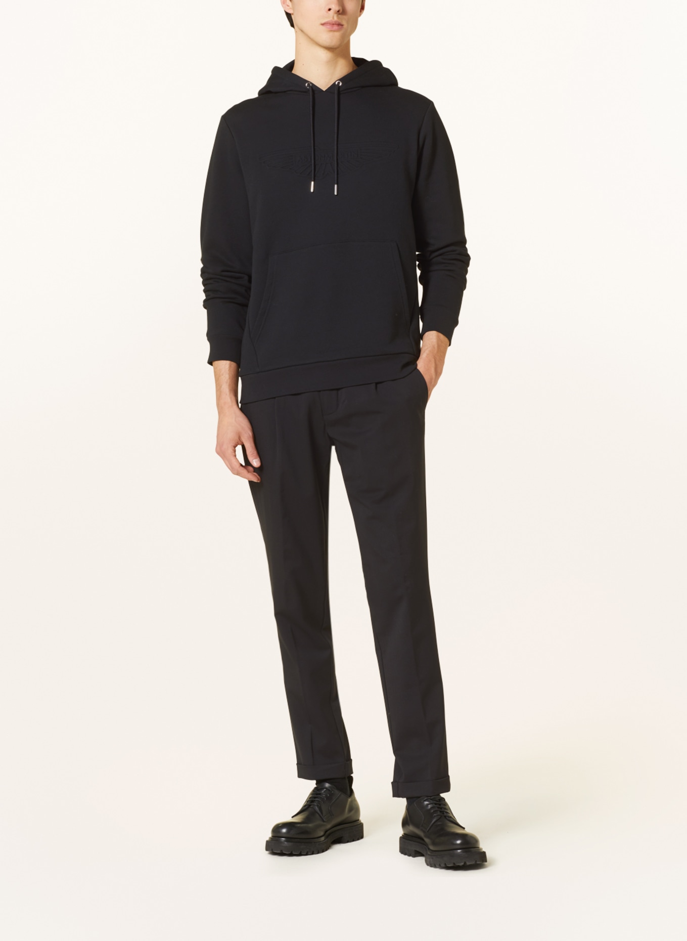 HACKETT LONDON Hoodie: SCHWARZ