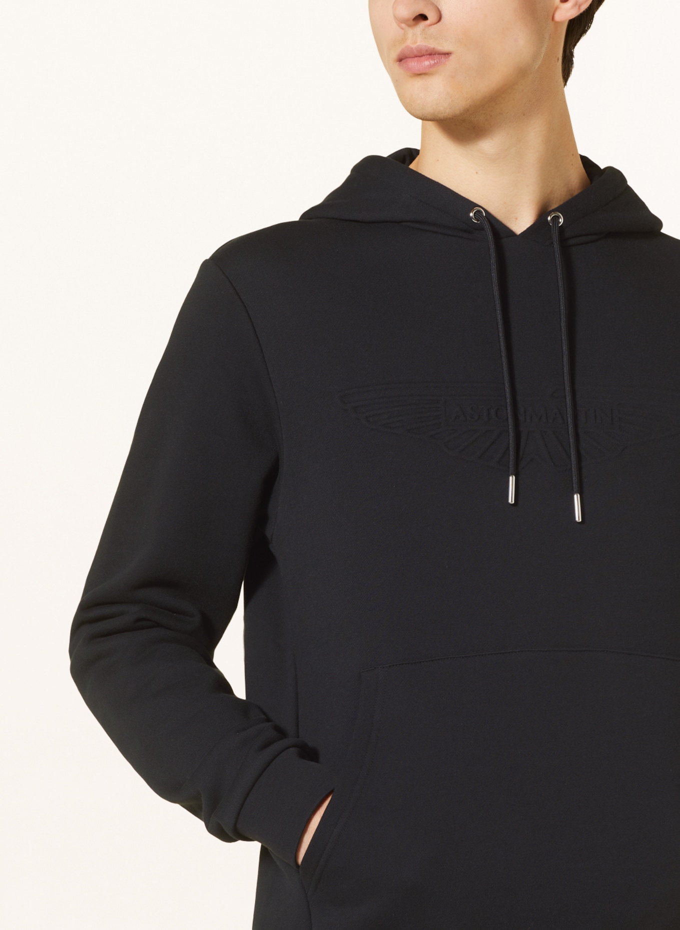 HACKETT LONDON Hoodie: SCHWARZ