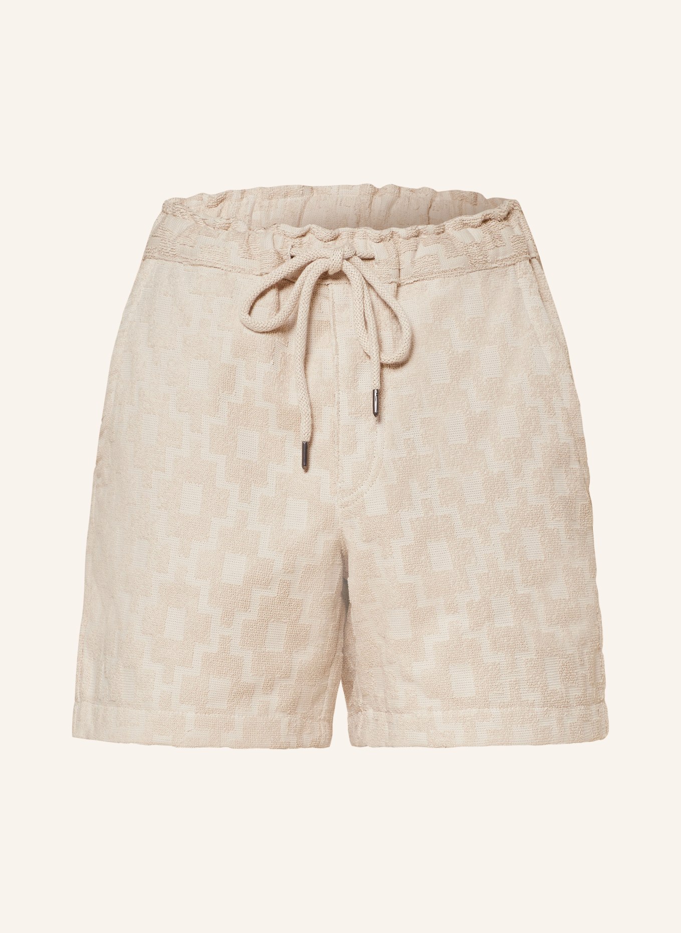 OAS Terry cloth shorts MACHU, Color: BEIGE (Image 1)