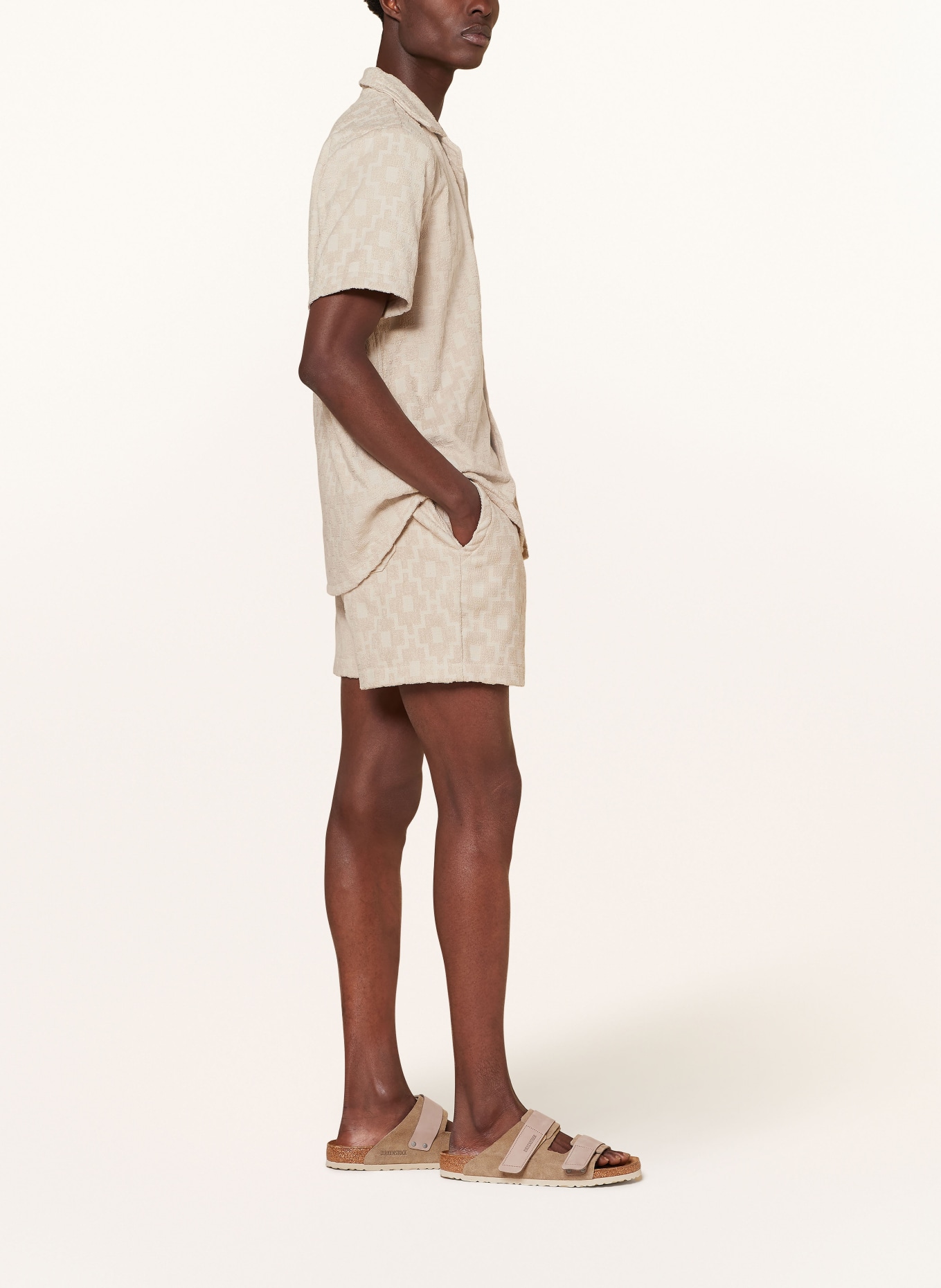 OAS Terry cloth shorts MACHU, Color: BEIGE (Image 4)