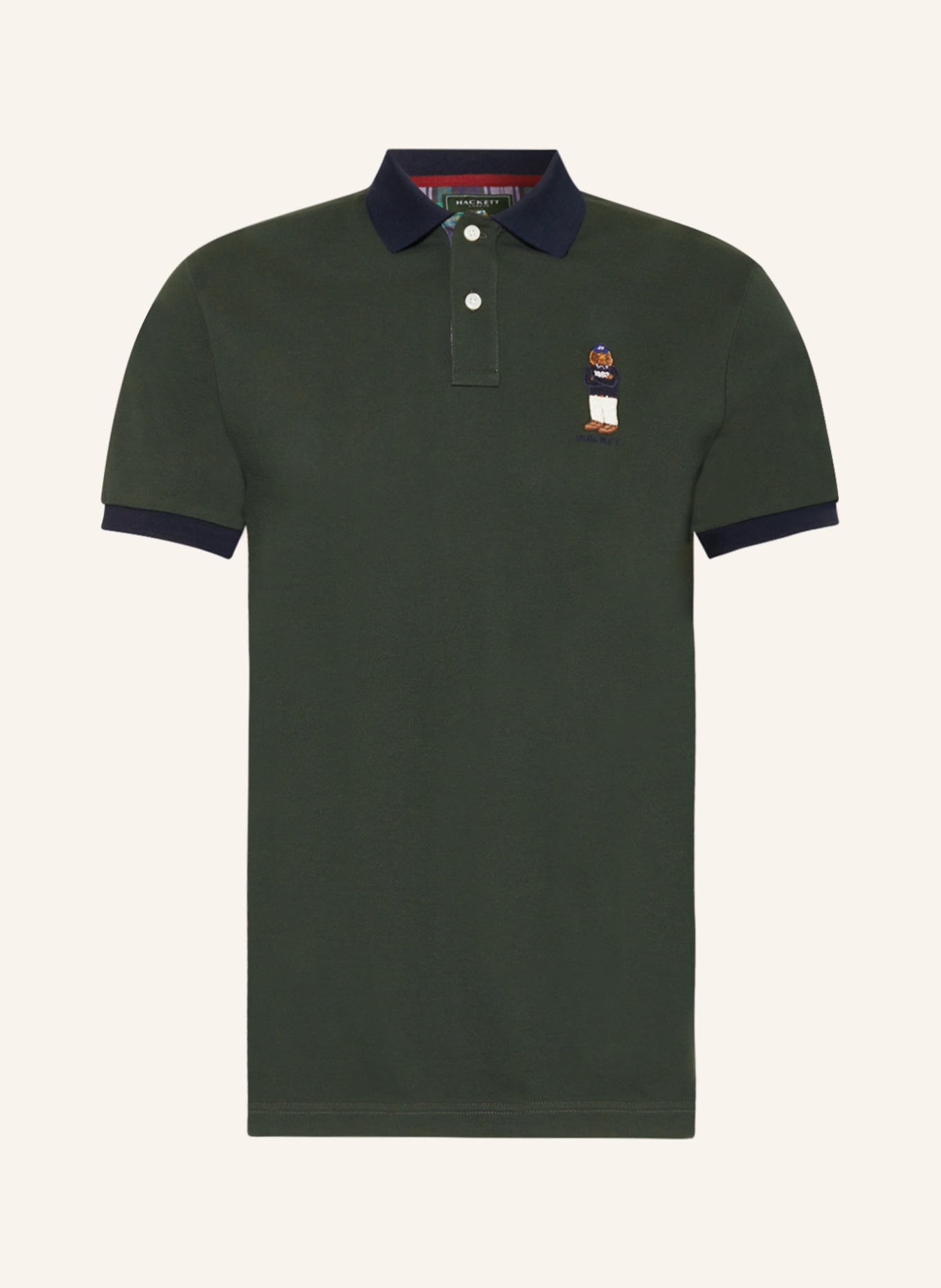 HACKETT LONDON Piqué polo shirt HARRY, Color: DARK GREEN (Image 1)