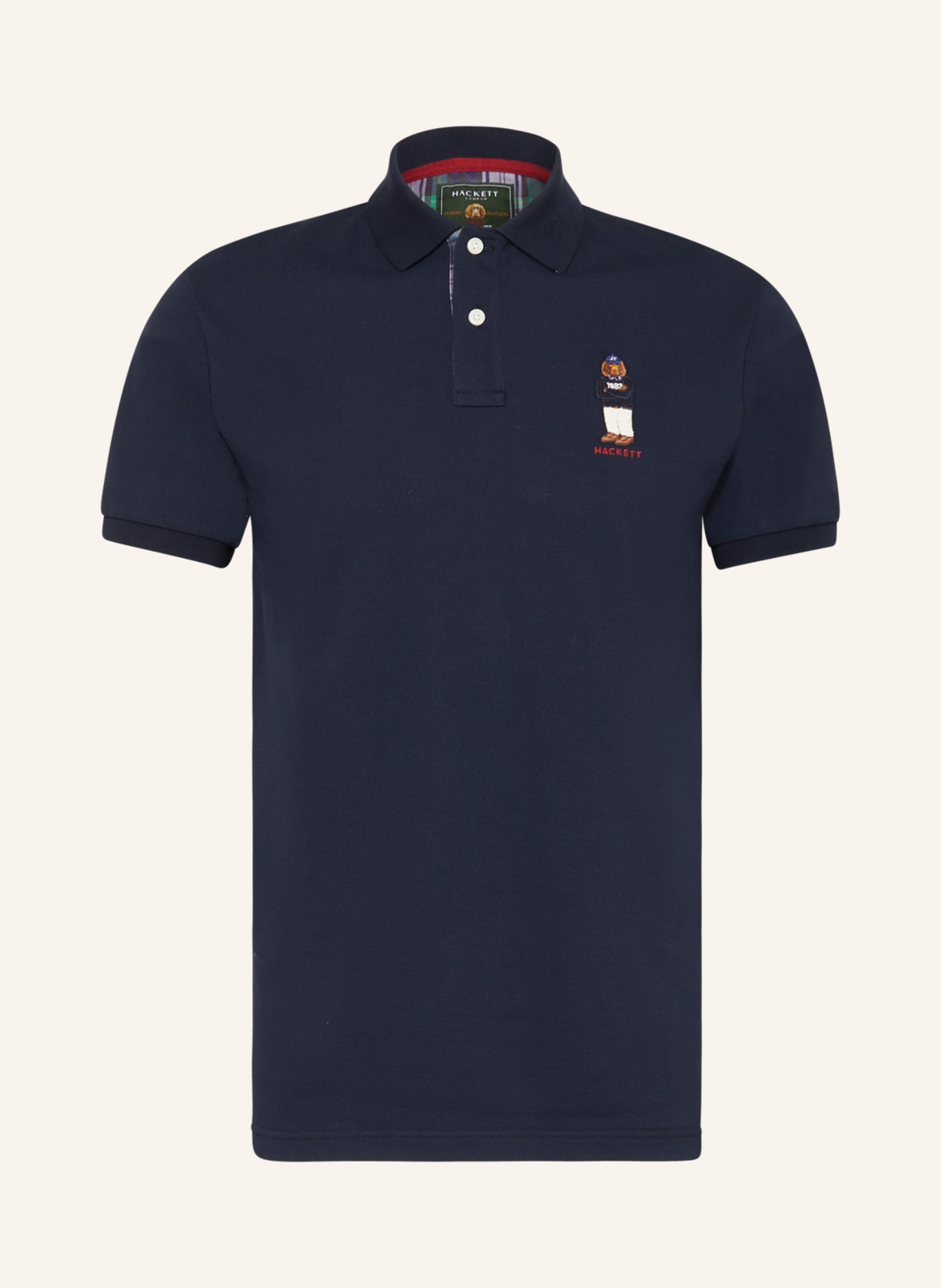 HACKETT LONDON Piqué-Poloshirt HARRY, Farbe: DUNKELBLAU (Bild 1)