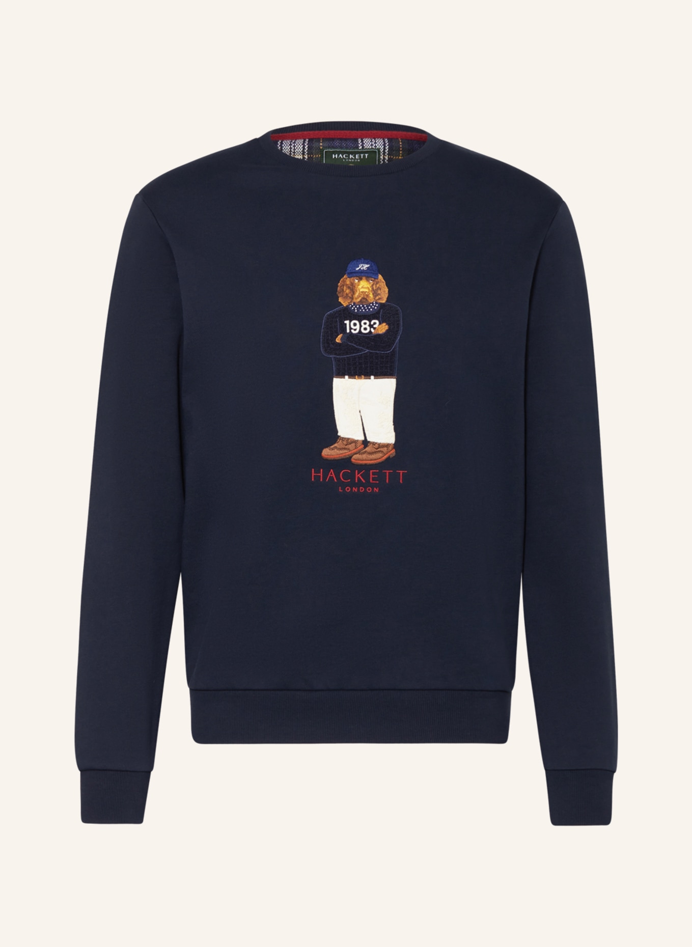 HACKETT LONDON Sweatshirt, Farbe: DUNKELBLAU/ WEISS/ BRAUN (Bild 1)