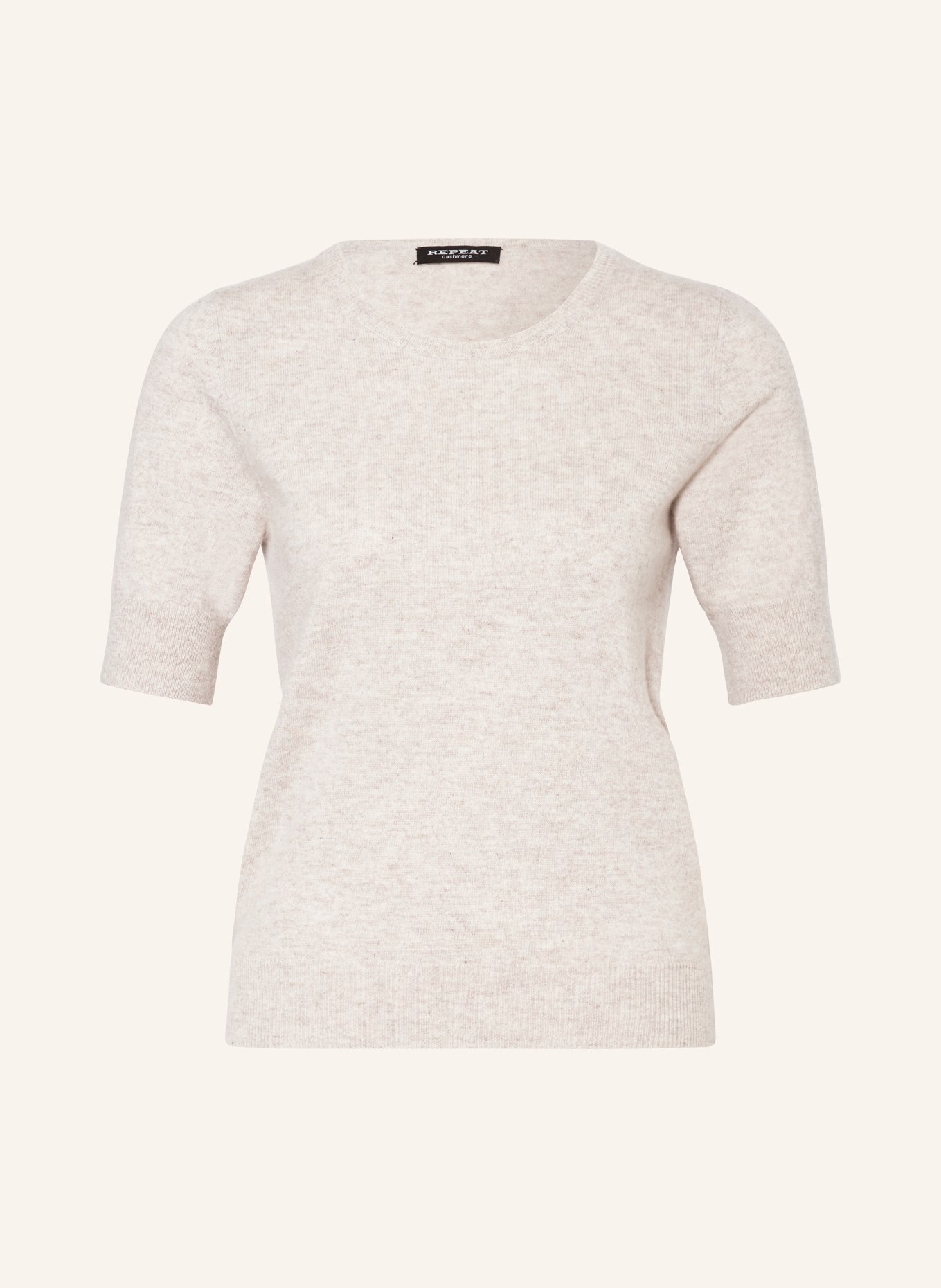 REPEAT Strickshirt aus Cashmere, Farbe: BEIGE (Bild 1)