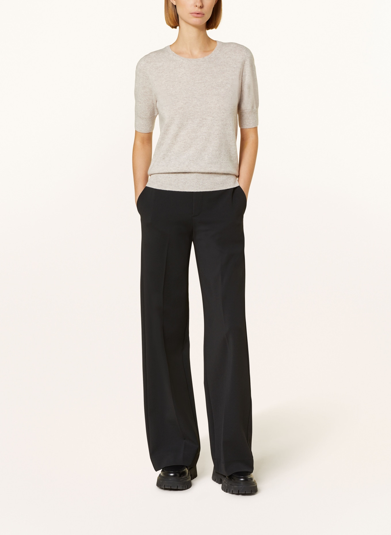 REPEAT Knit shirt in cashmere, Color: BEIGE (Image 2)