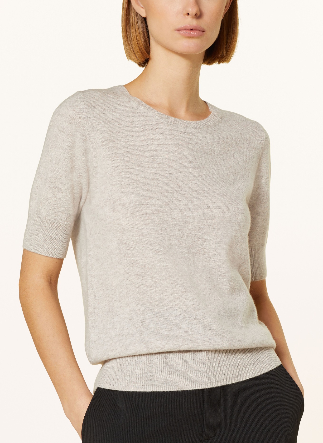 REPEAT Knit shirt in cashmere, Color: BEIGE (Image 4)