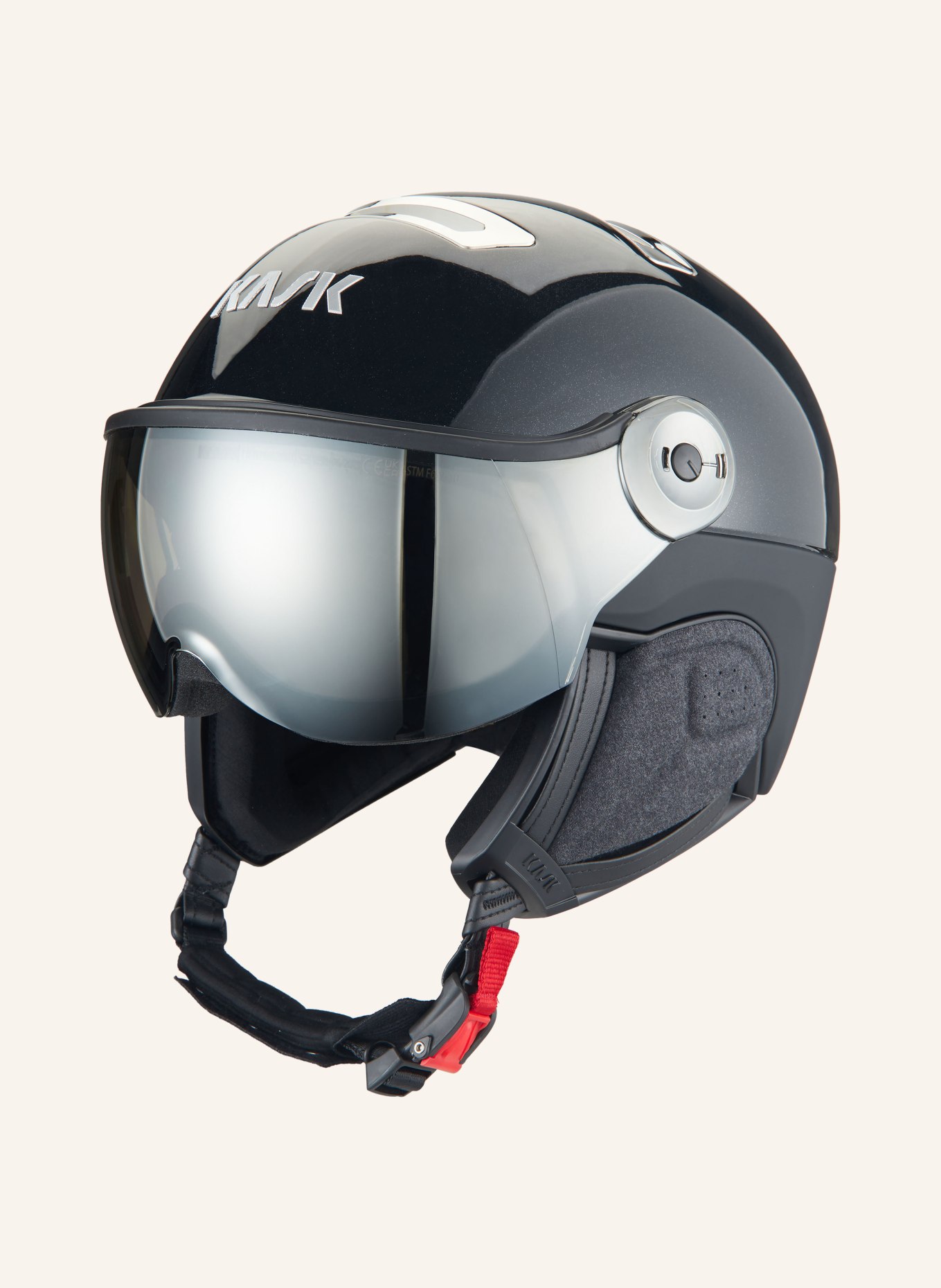 KASK Ski helmet CHROME VISOR, Color: BLACK/ SILVER (Image 1)