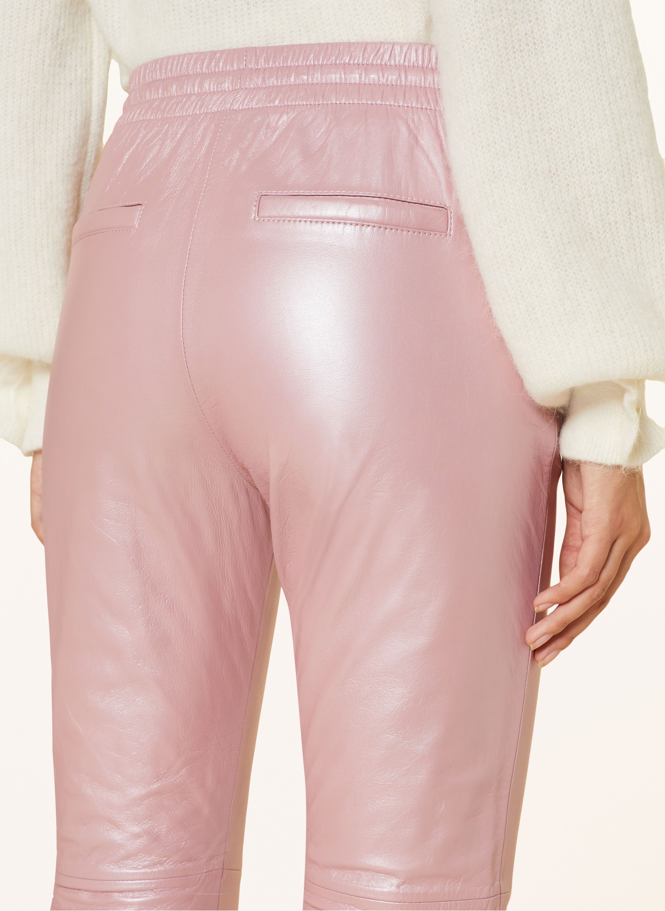 Leather outlet pink pants