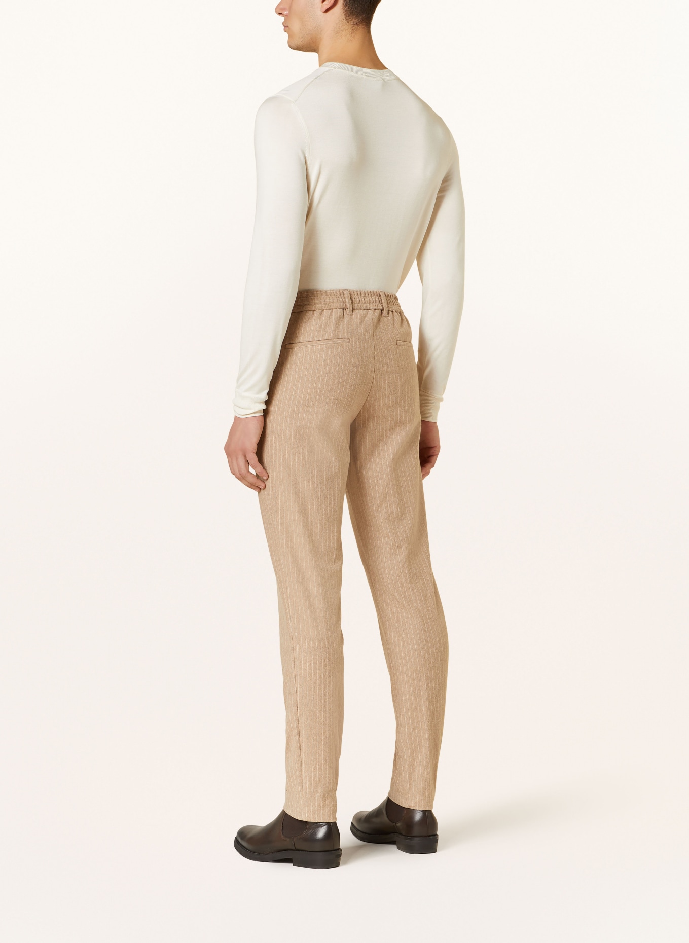 BOSS Suit trousers C-GENIUS slim fit, Color: LIGHT BROWN/ CREAM (Image 4)