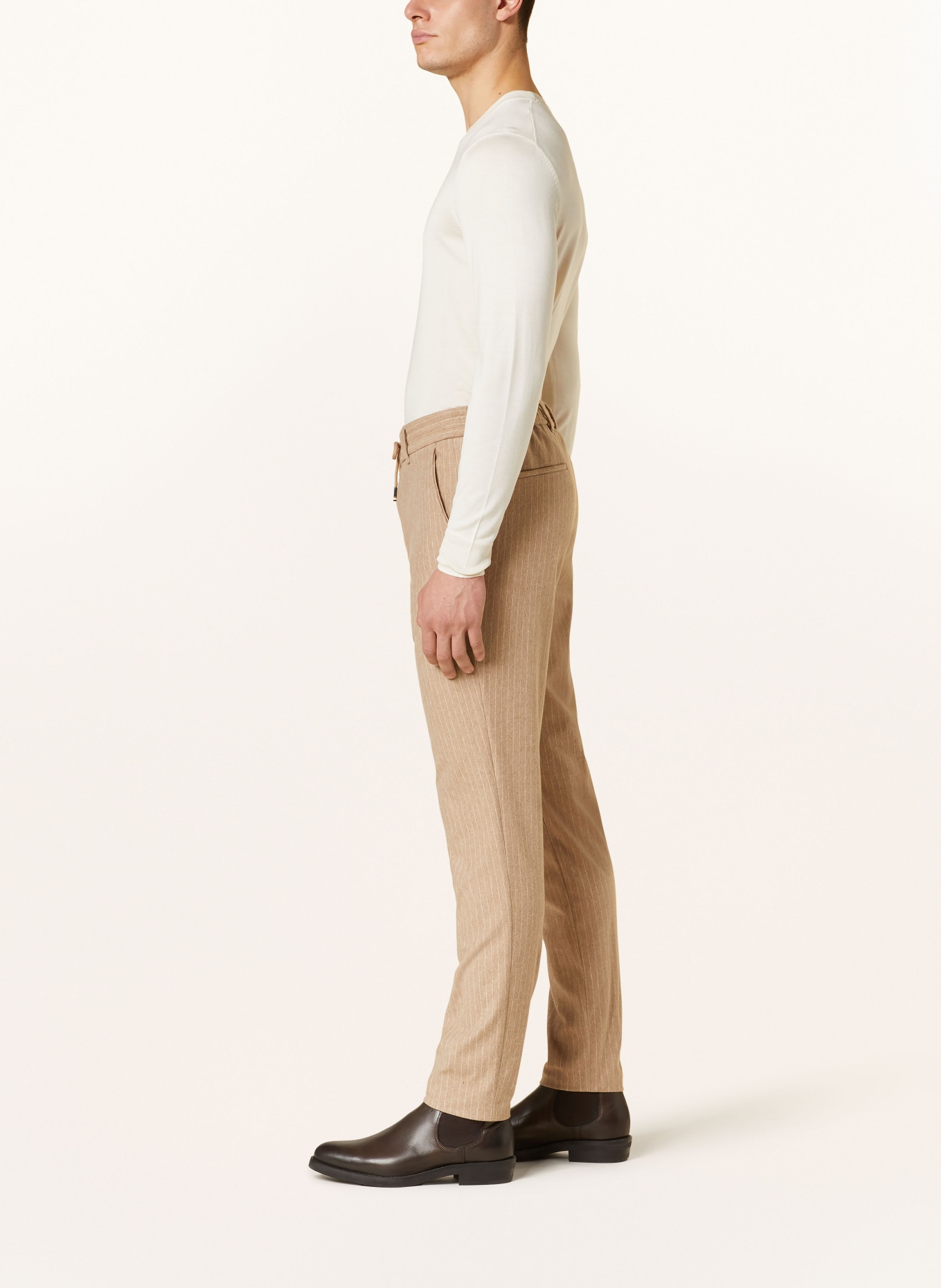 BOSS Suit trousers C-GENIUS slim fit, Color: LIGHT BROWN/ CREAM (Image 5)