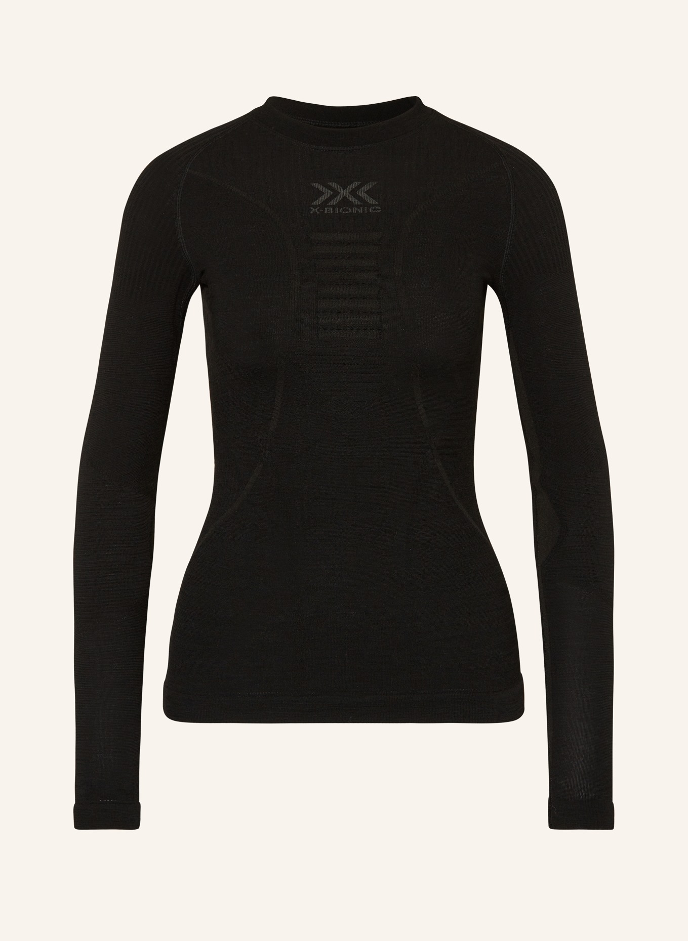 X-BIONIC Baselayer top X-BIONIC® made of merino wool, Color: BLACK (Image 1)
