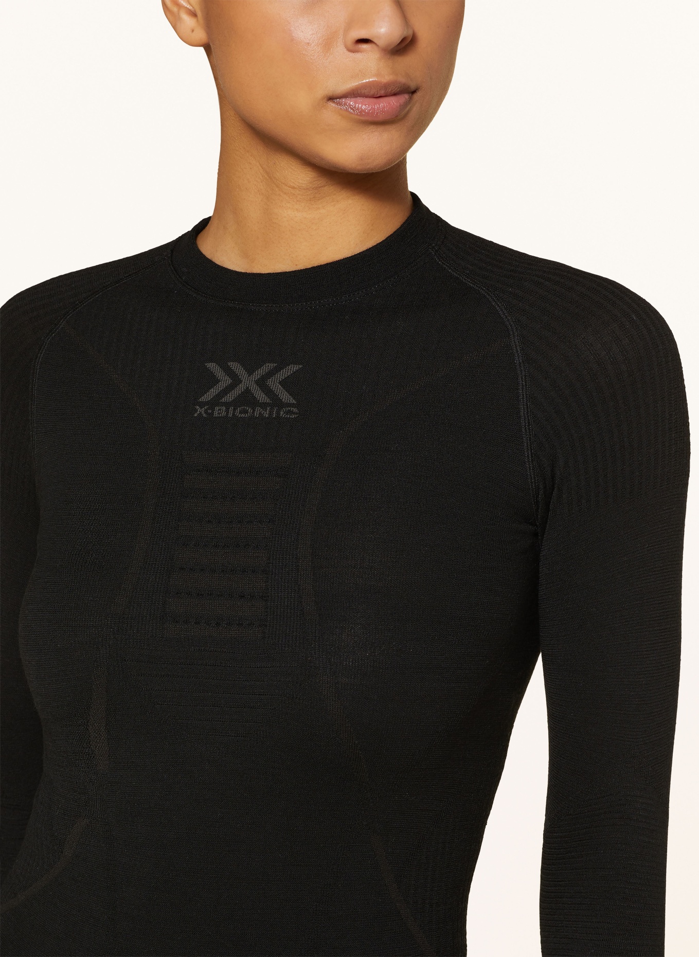 X-BIONIC Baselayer top X-BIONIC® made of merino wool, Color: BLACK (Image 4)
