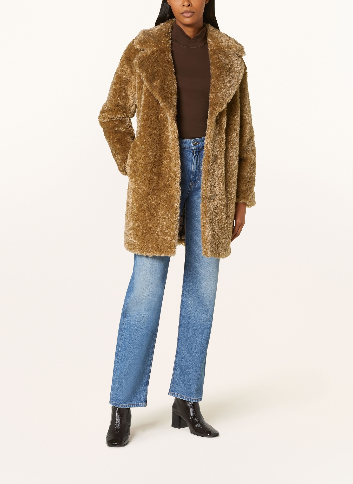 HERNO Teddy coat, Color: CAMEL (Image 2)