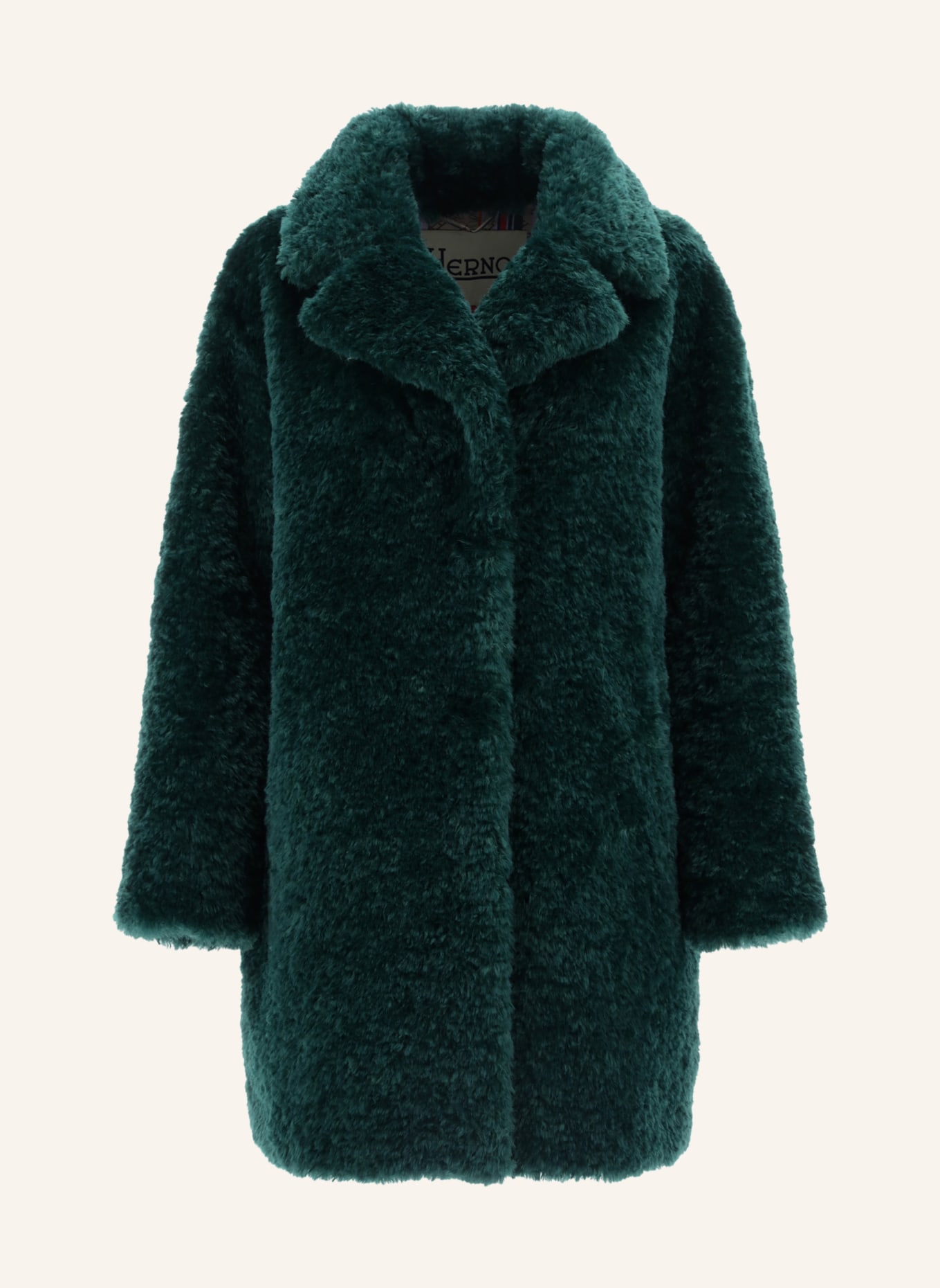 Teddyfell mantel grün clearance