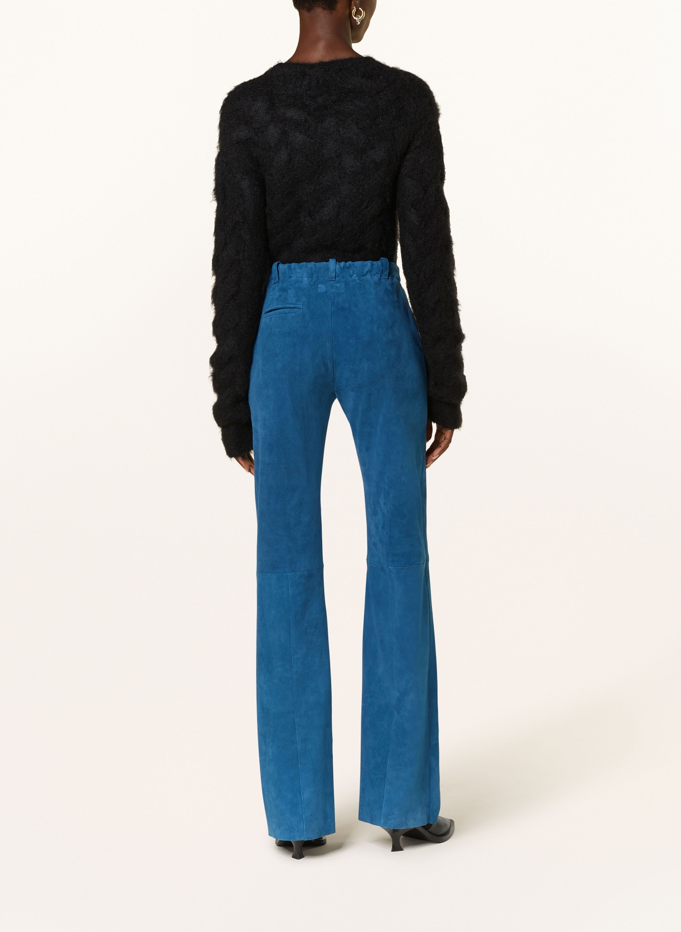 STOULS Leather pants OSWALD, Color: BLUE (Image 3)