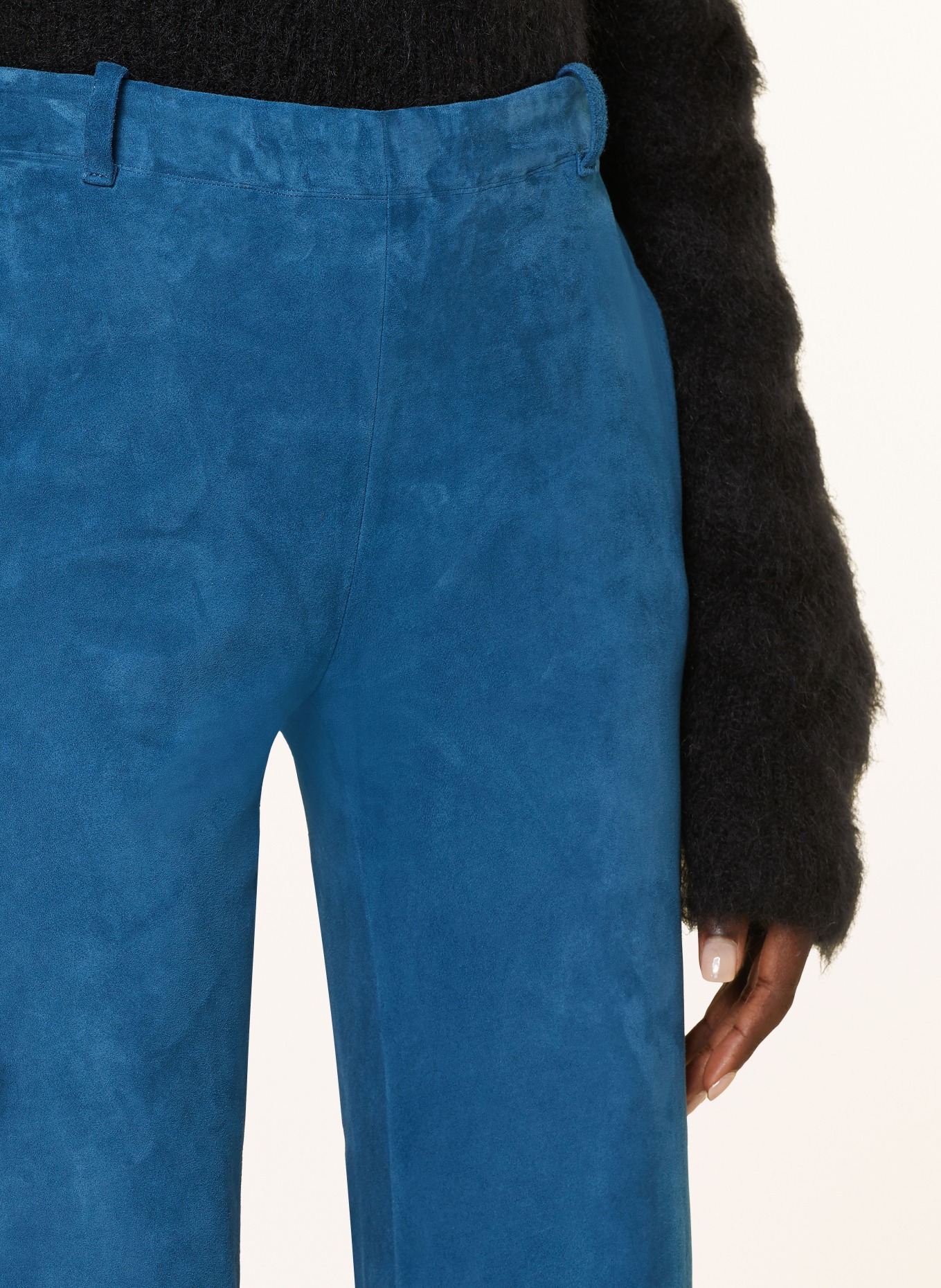 STOULS Leather pants OSWALD, Color: BLUE (Image 5)