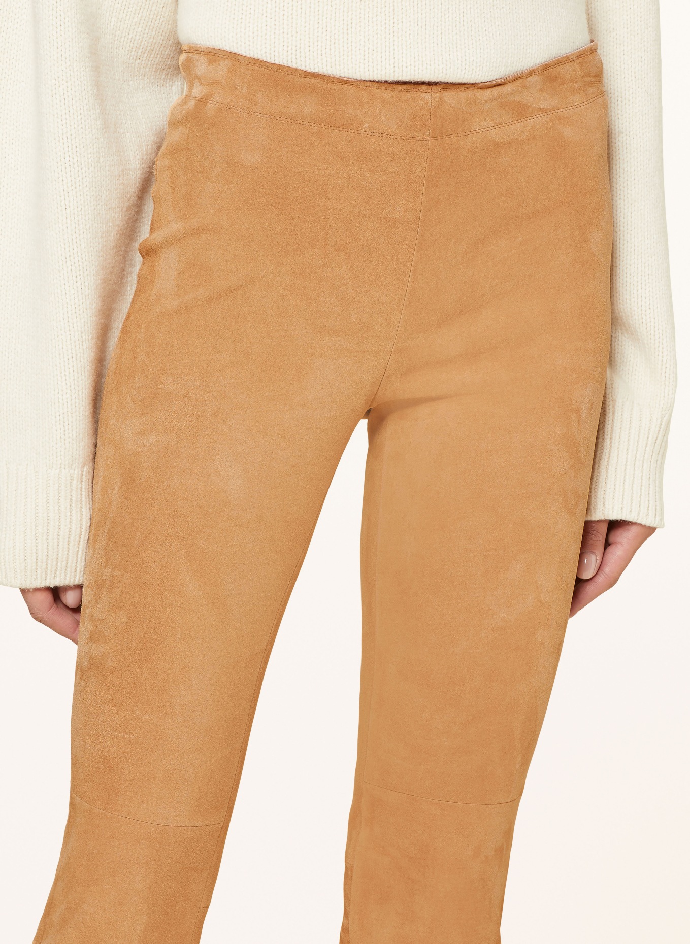 STOULS Leather trousers, Color: LIGHT BROWN (Image 5)