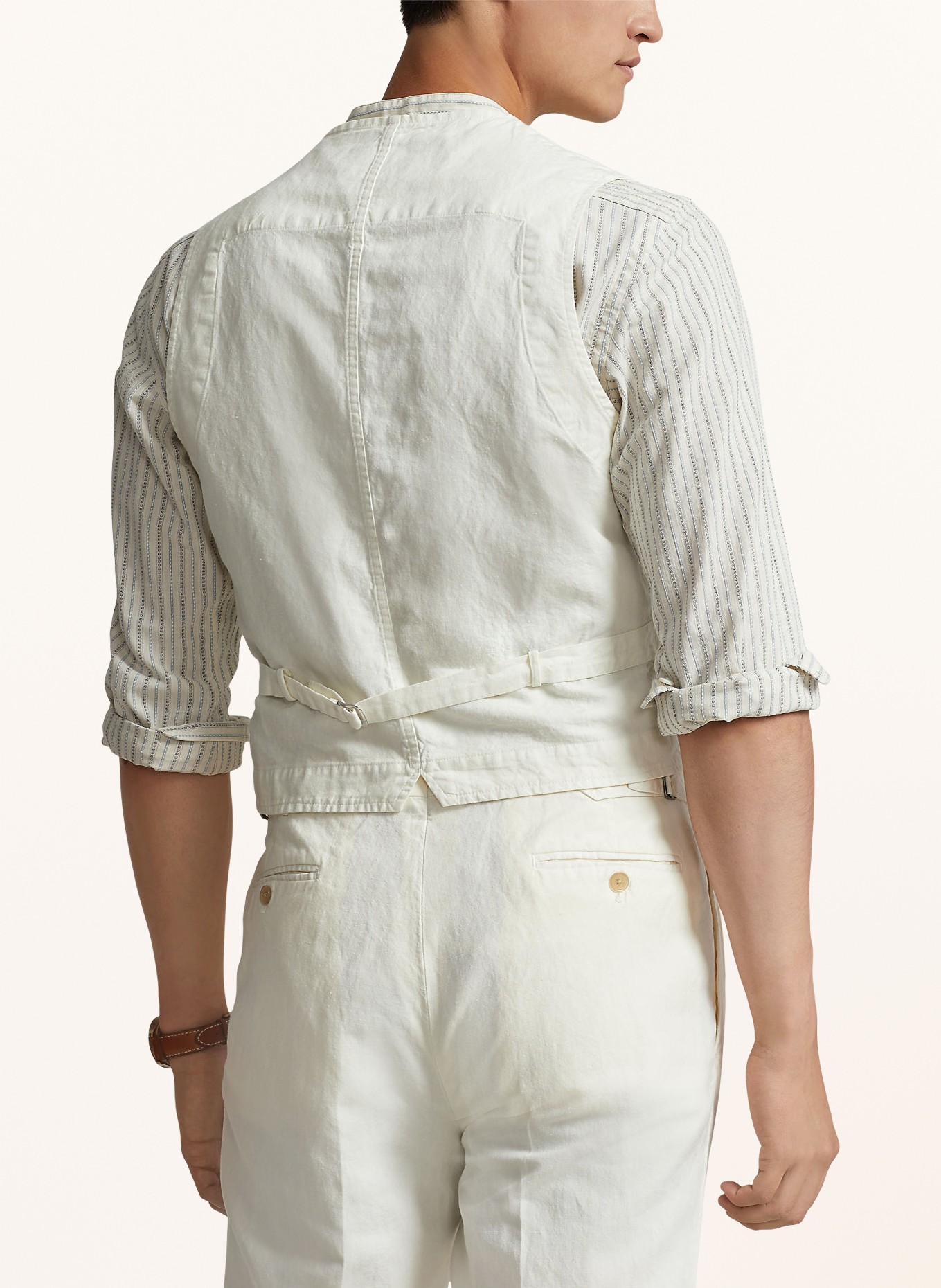 POLO RALPH LAUREN Waistcoat with linen