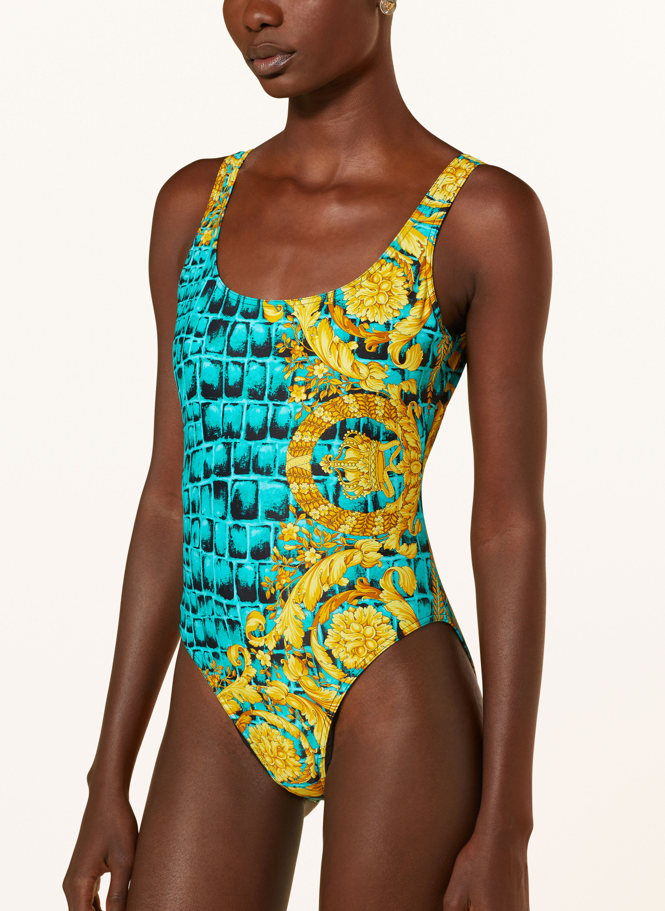 VERSACE Swimsuit, Color: TURQUOISE/ YELLOW/ BLACK (Image 4)
