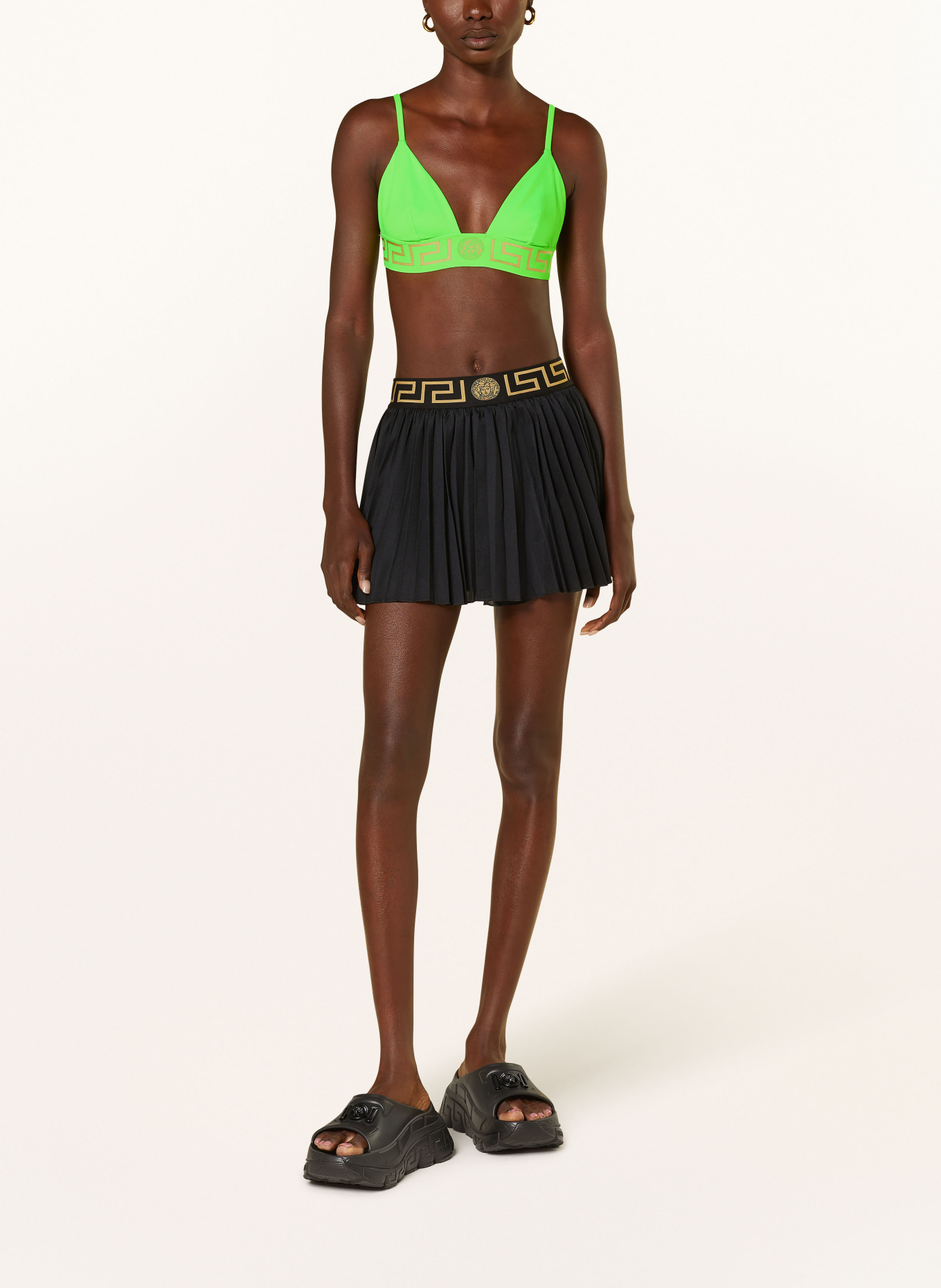 VERSACE Triangle bikini top, Color: NEON GREEN (Image 2)