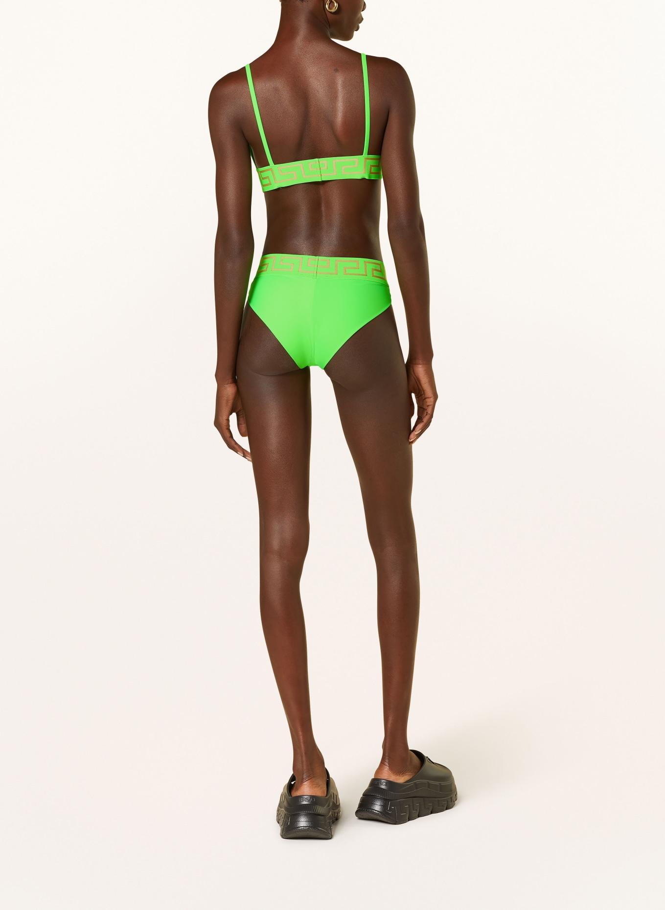 VERSACE Triangle bikini top, Color: NEON GREEN (Image 3)