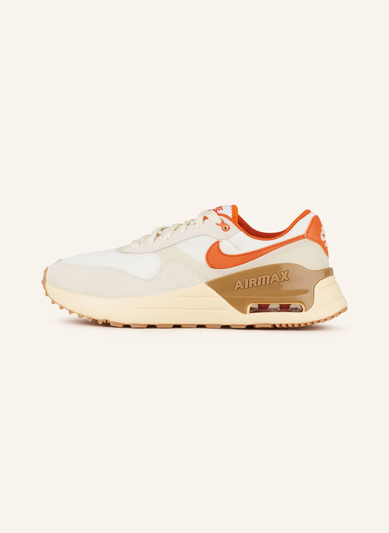 Nike Sneakers AIR MAX SYSTM, Color: WHITE/ LIGHT GRAY/ DARK ORANGE (Image 4)