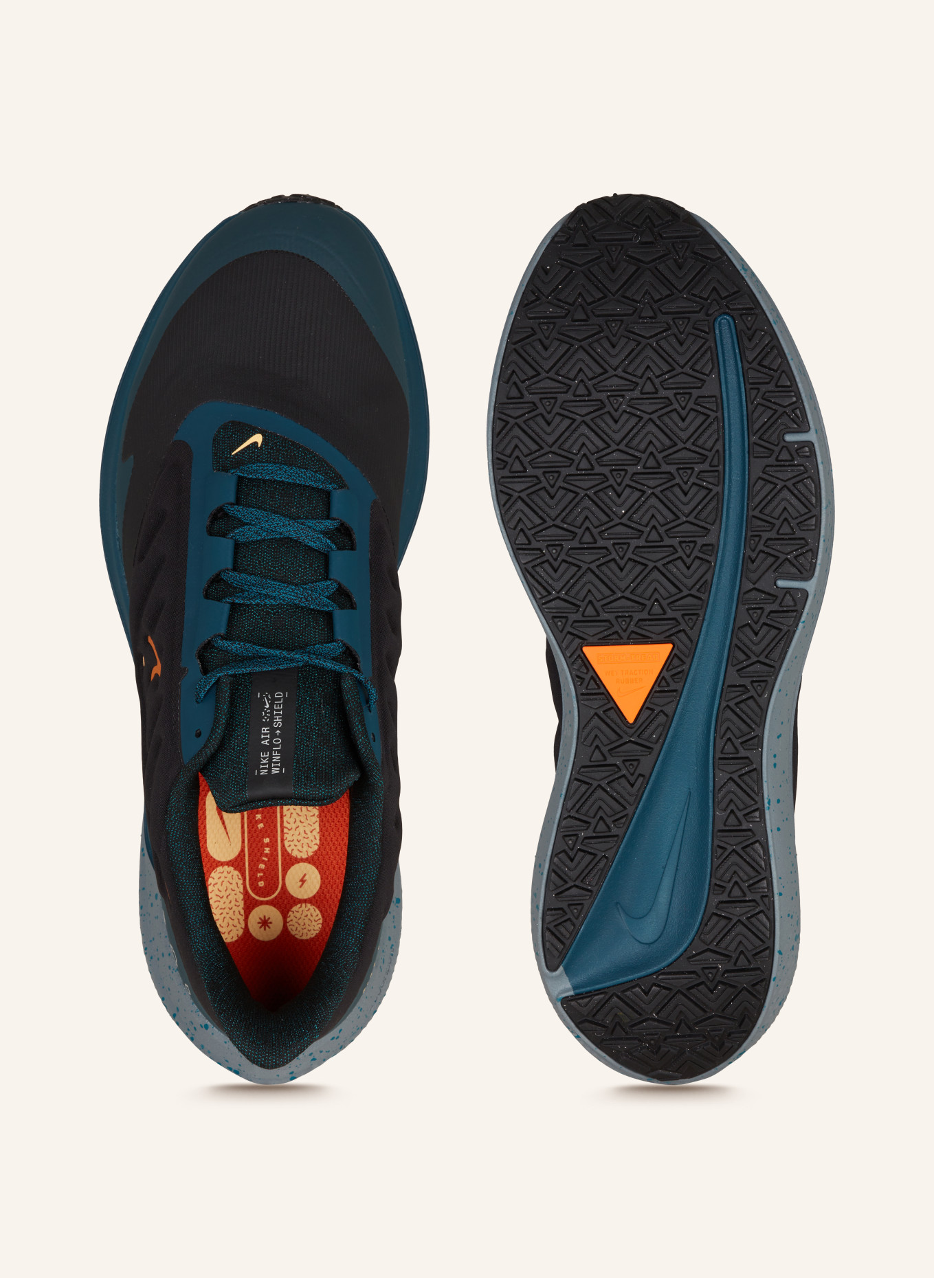 Nike Laufschuhe WINFLO 9 SHIELD, Farbe: PETROL/ SCHWARZ (Bild 5)
