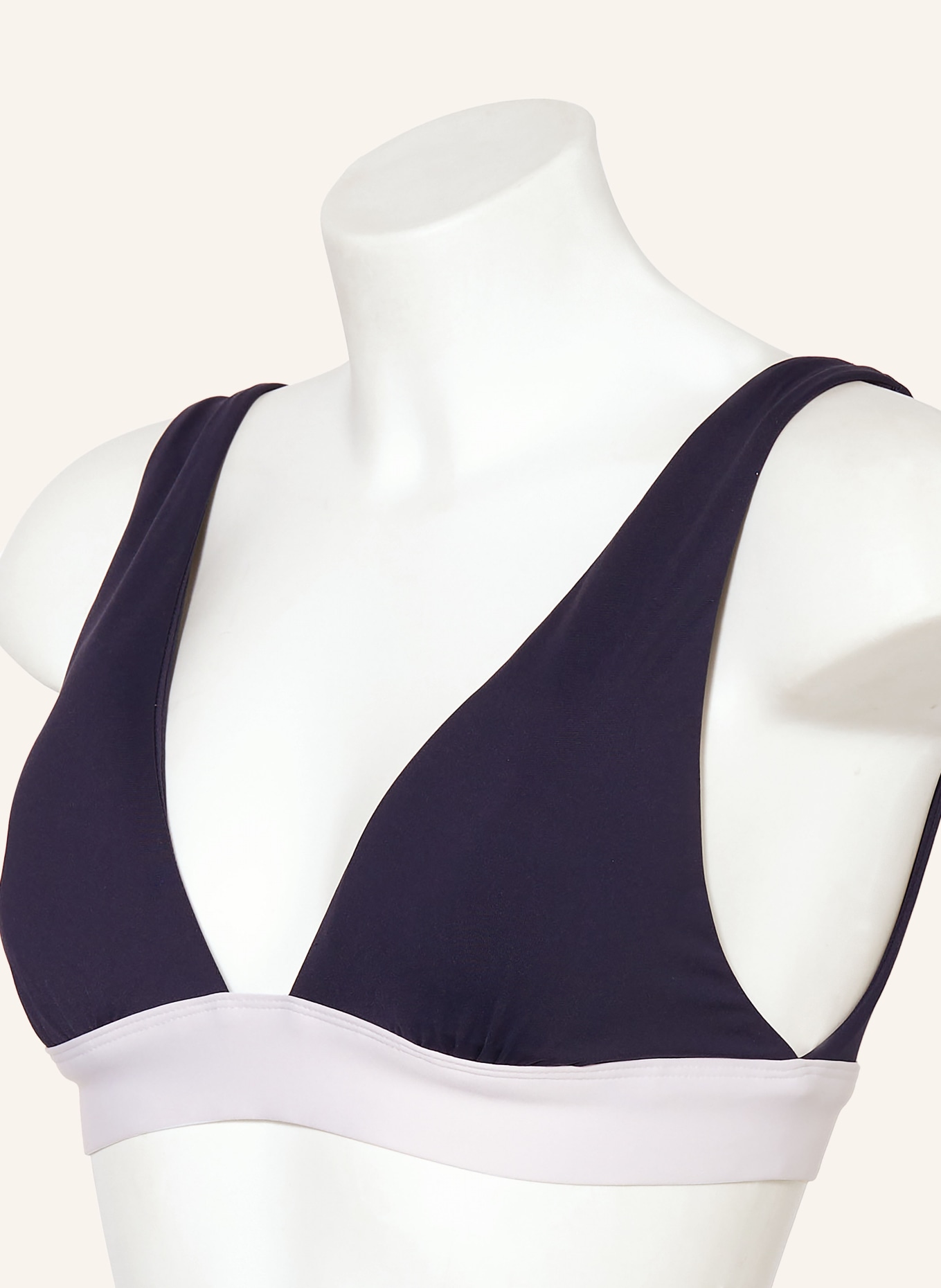 LAUREN RALPH LAUREN Bralette bikini top BEL AIR, Color: DARK BLUE/ WHITE (Image 4)