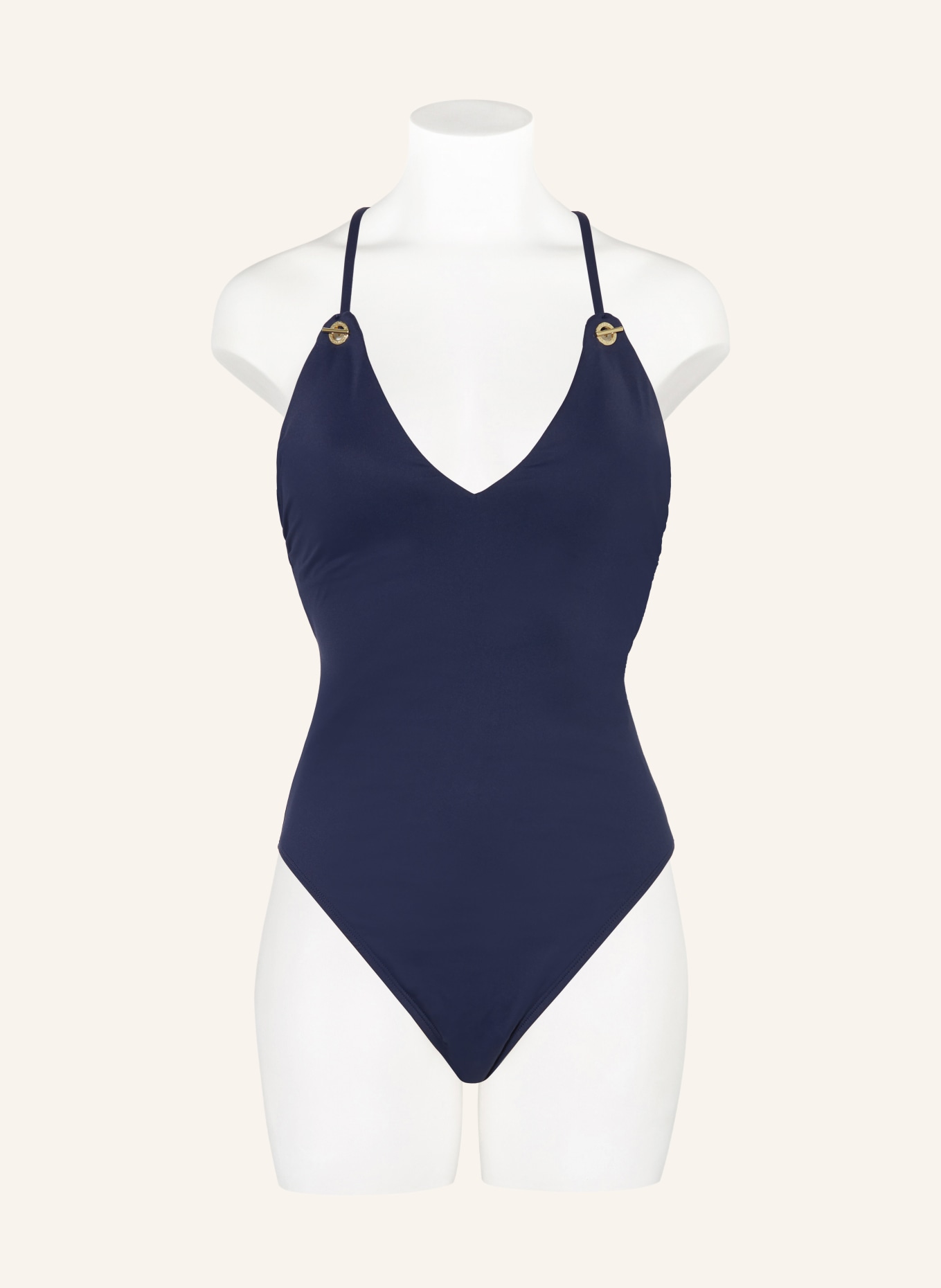 LAUREN RALPH LAUREN Swimsuit BEACH CLUB SOLIDS, Color: DARK BLUE (Image 2)