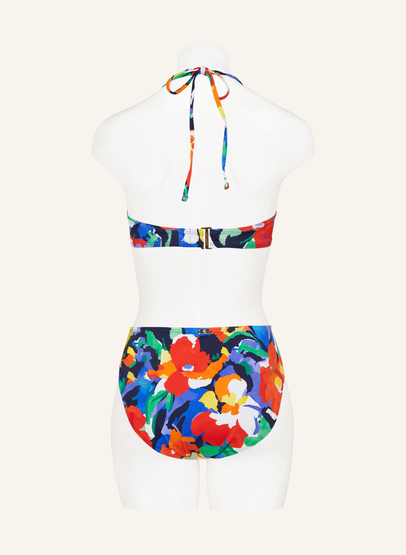 LAUREN RALPH LAUREN Bandeau-Bikini-Top BOLD ABSTRACT FLORAL, Farbe: BLAU/ GELB/ ROT (Bild 3)