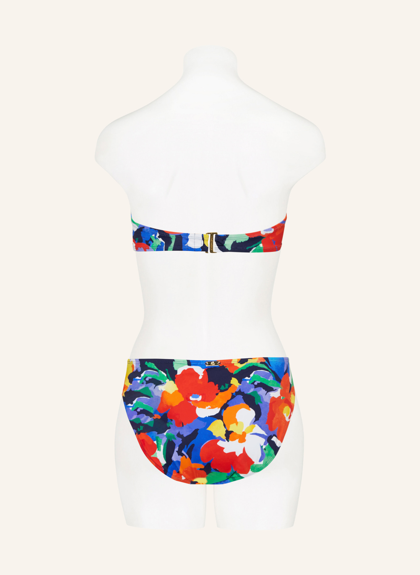 LAUREN RALPH LAUREN Bralette bikini top BOLD ABSTRACT FLORAL, Color: BLUE/ YELLOW/ RED (Image 5)