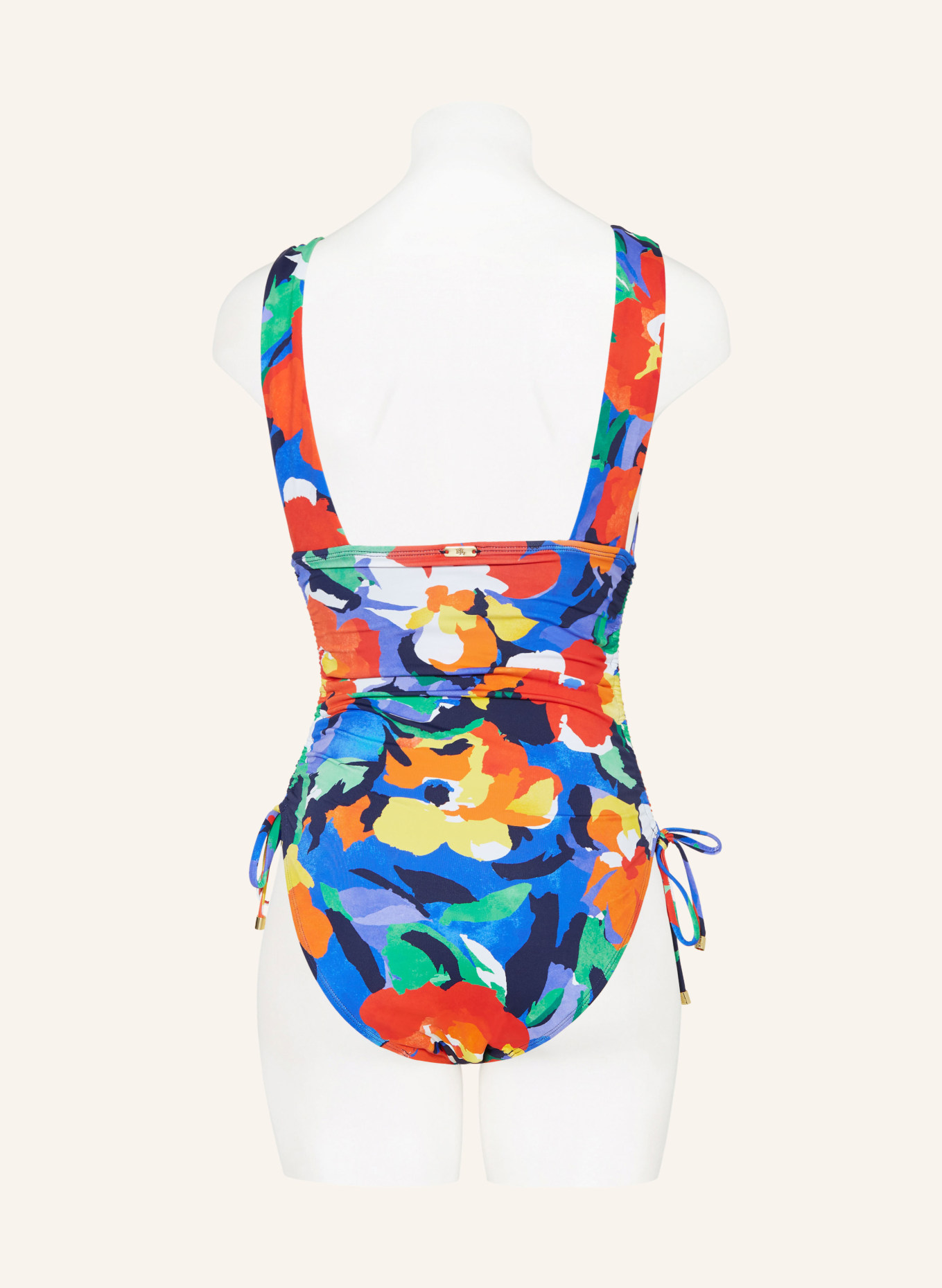LAUREN RALPH LAUREN Swimsuit BOLD ABSTRACT FLORAL, Color: BLUE/ RED/ NEON YELLOW (Image 3)