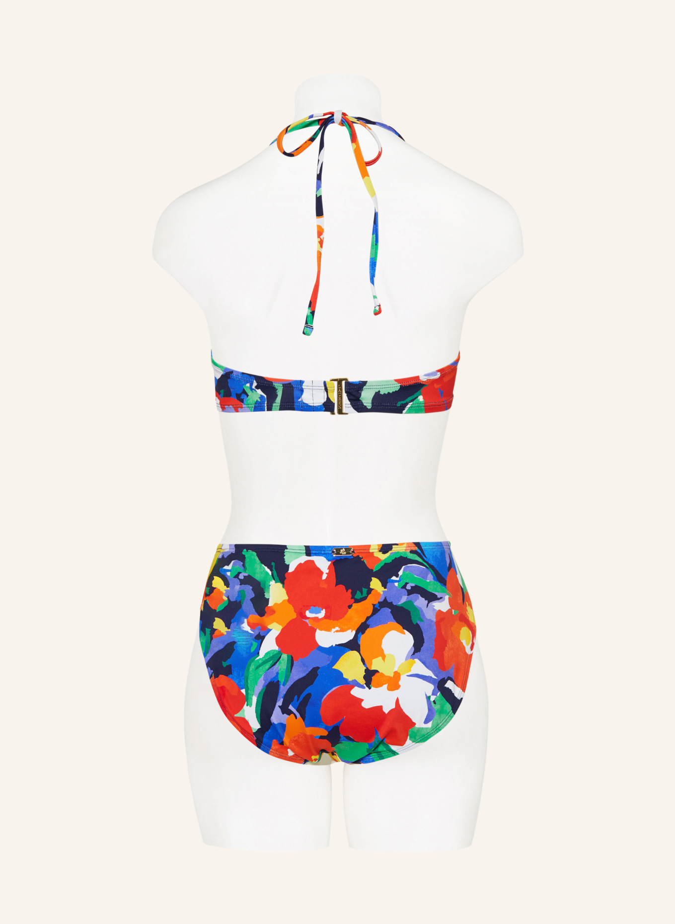 LAUREN RALPH LAUREN Basic-Bikini-Hose BOLD ABSTRACT FLORAL, Farbe: BLAU/ GELB/ ROT (Bild 3)