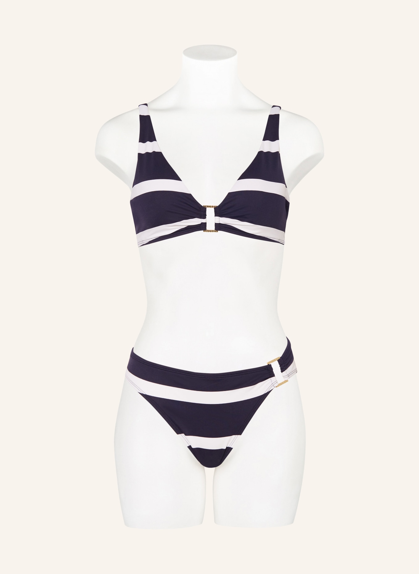 LAUREN RALPH LAUREN Bralette bikini top MARINER STRIPE, Color: DARK BLUE/ WHITE (Image 2)