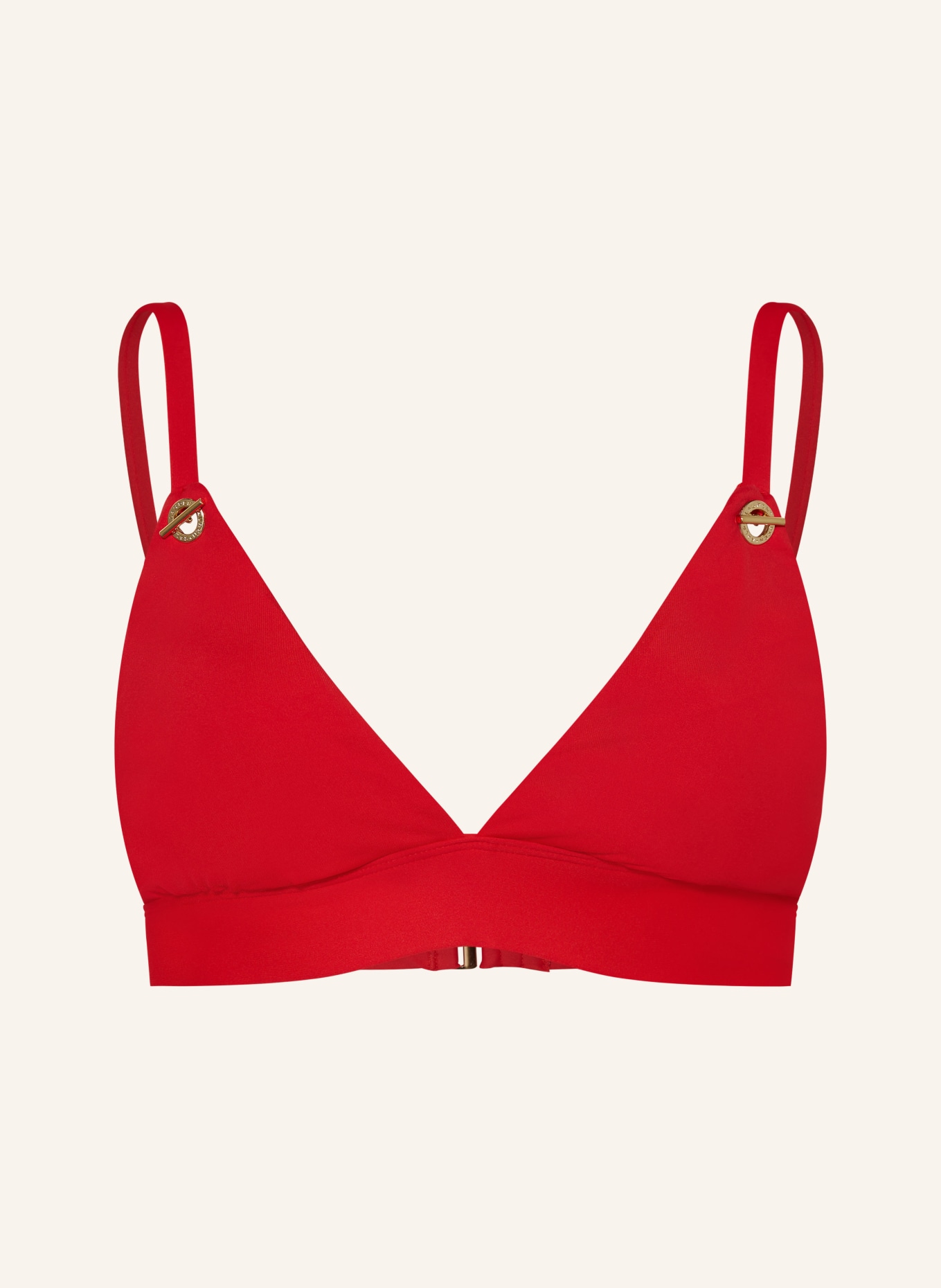 LAUREN RALPH LAUREN Bralette bikini top BEACH CLUB SOLIDS, Color: RED (Image 1)