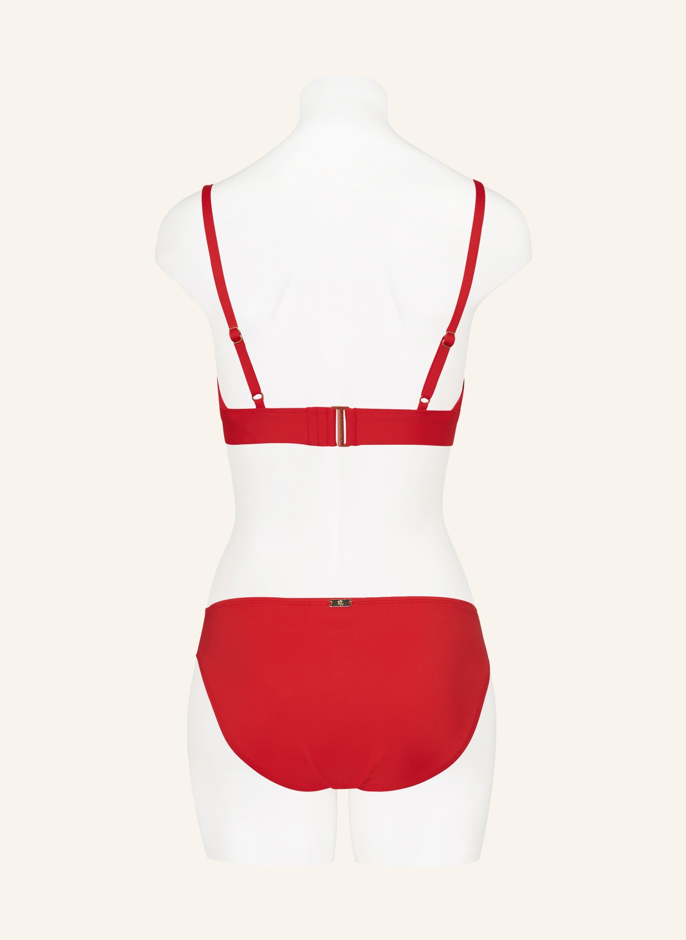 LAUREN RALPH LAUREN Bralette-Bikini-Top BEACH CLUB SOLIDS, Farbe: ROT (Bild 3)