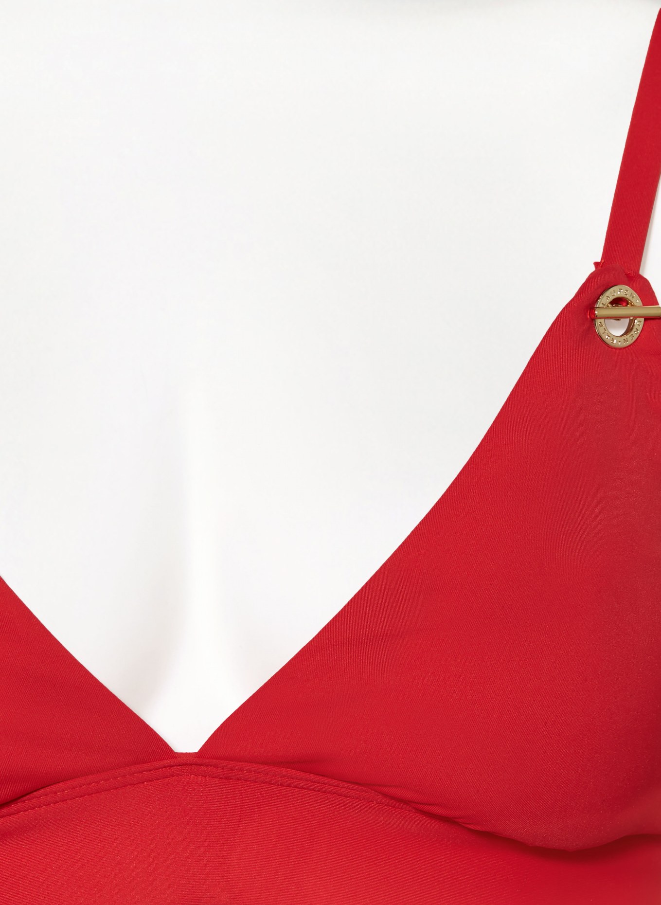 LAUREN RALPH LAUREN Bralette-Bikini-Top BEACH CLUB SOLIDS, Farbe: ROT (Bild 4)