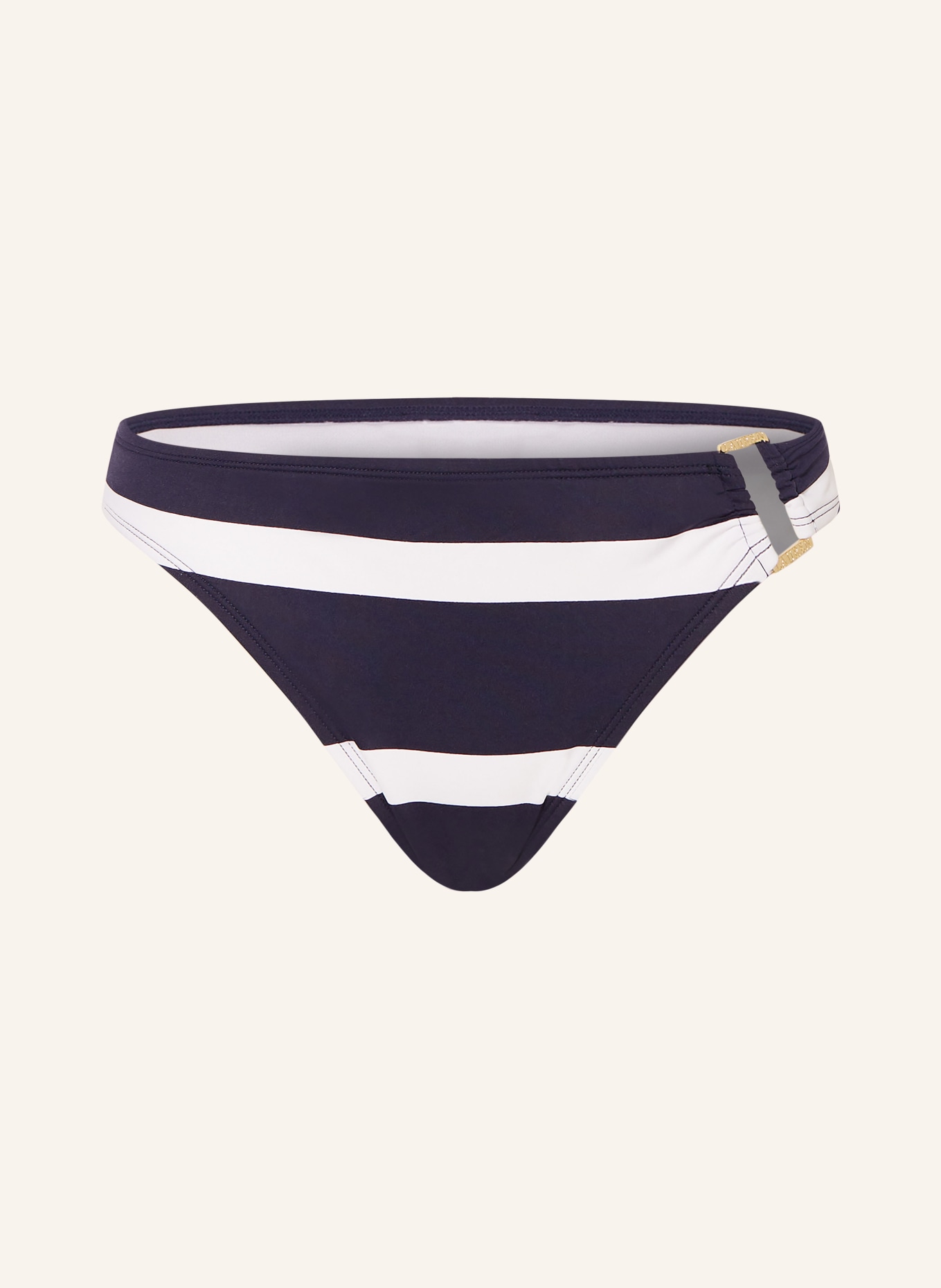 LAUREN RALPH LAUREN Basic-Bikini-Hose MARINER STRIPE, Farbe: DUNKELBLAU/ WEISS (Bild 1)