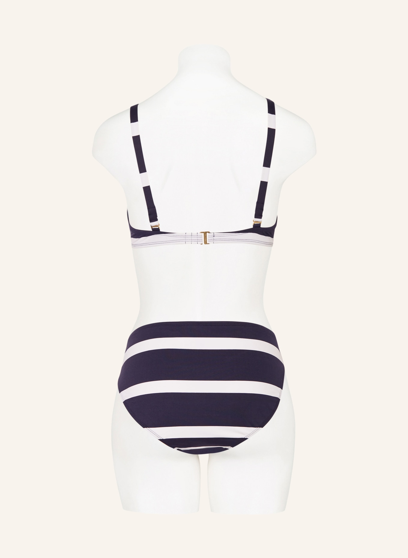 LAUREN RALPH LAUREN Basic-Bikini-Hose MARINER STRIPE, Farbe: DUNKELBLAU/ WEISS (Bild 3)