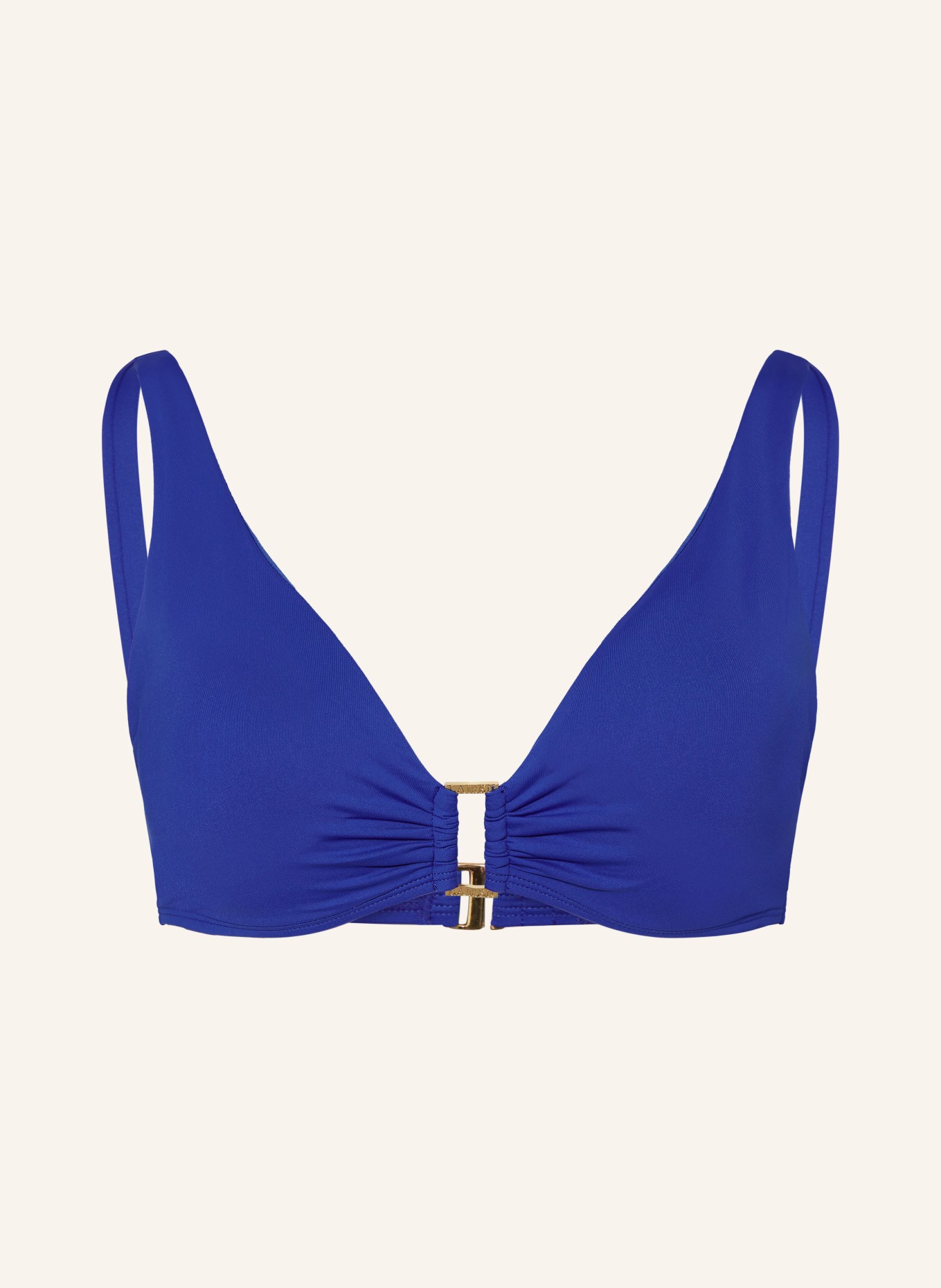 LAUREN RALPH LAUREN Bralette bikini top BEACH CLUB SOLIDS, Color: BLUE (Image 1)