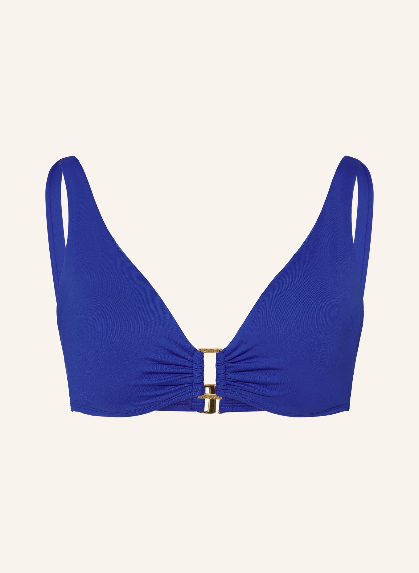 LAUREN RALPH LAUREN Bralette horní díl bikin BEACH CLUB SOLIDS, Barva: MODRÁ (Obrázek 1)