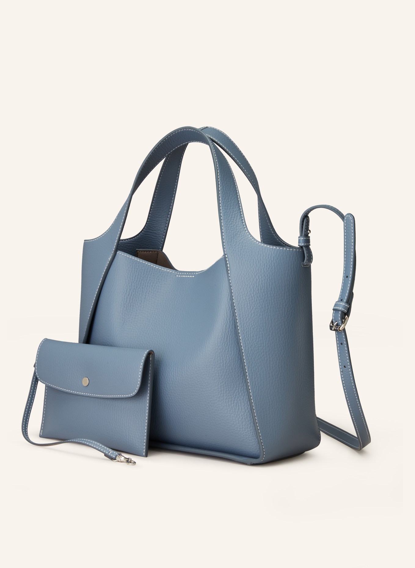 STELLA McCARTNEY Handbag with pouch, Color: BLUE GRAY (Image 2)