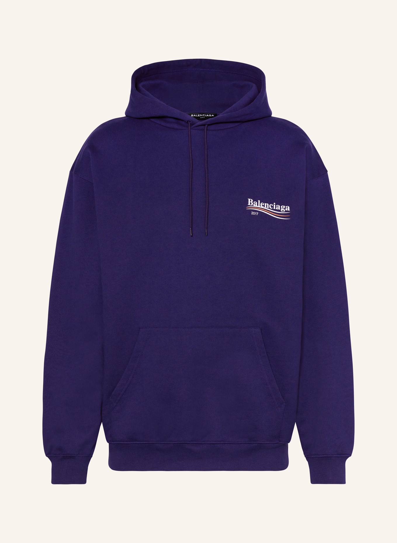 BALENCIAGA Oversized-Hoodie: BLAU